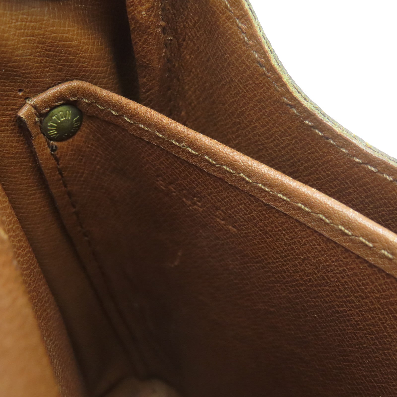 LOUIS VUITTON 【激減優惠】Monogram Cartouchiere GM金扣肩背袋啡色