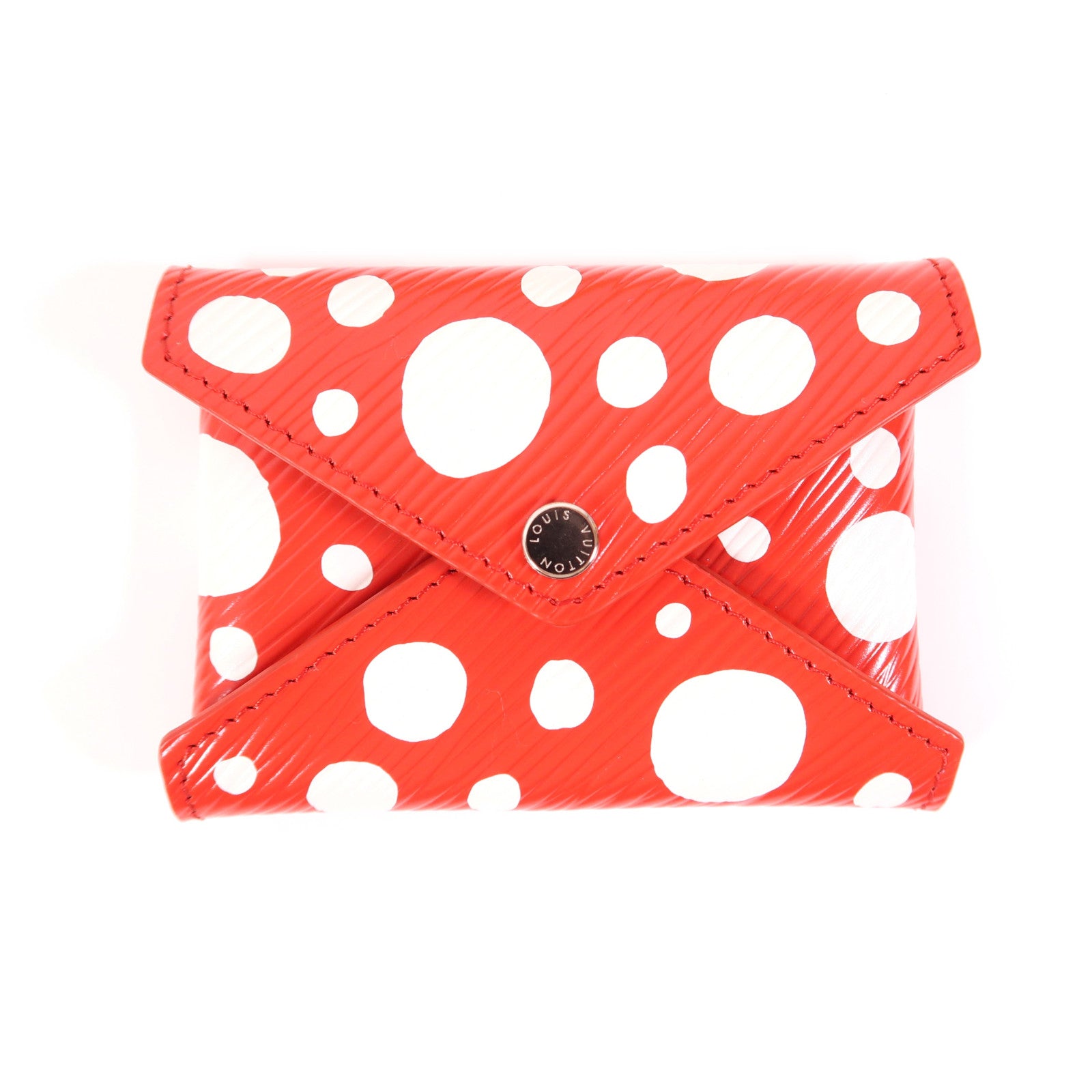 LOUIS VUITTON Epi LV X Yayoi Kusama Pochette銀扣手拿包