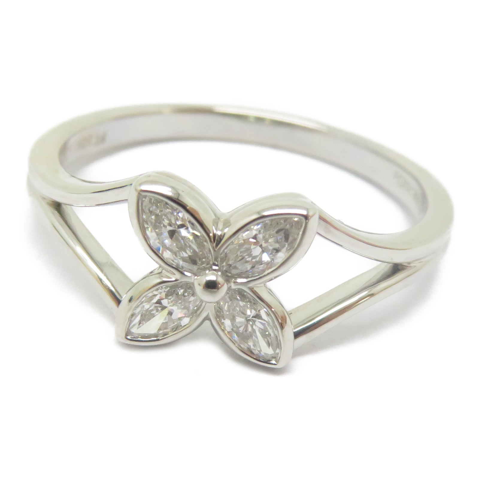 TIFFANY＆CO 【激減優惠】950鉑金Vintage Victoria Marquise Diamond Ring鑽石戒指US#6.5