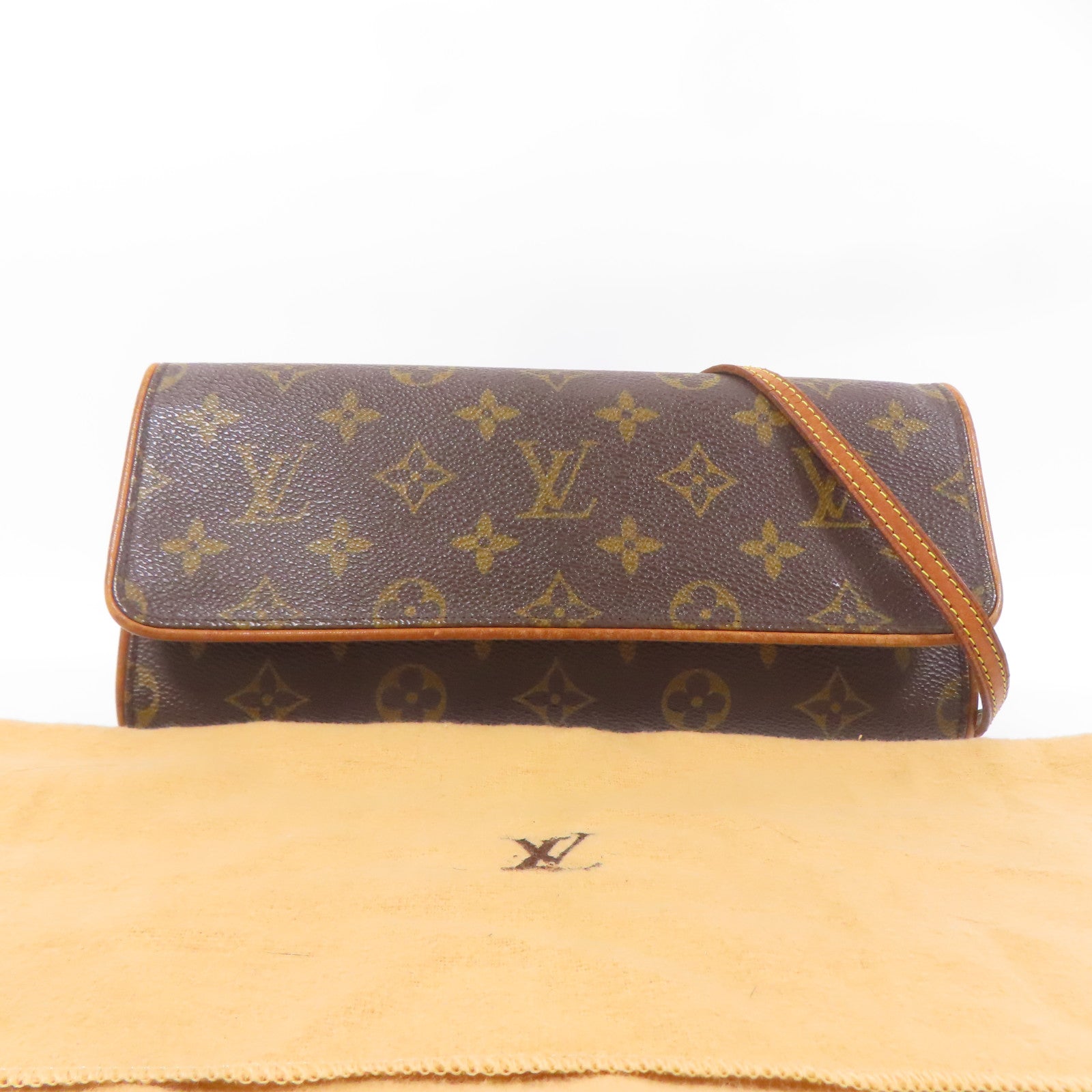 LOUIS VUITTON Monogram Pochette Twin GM肩背袋
