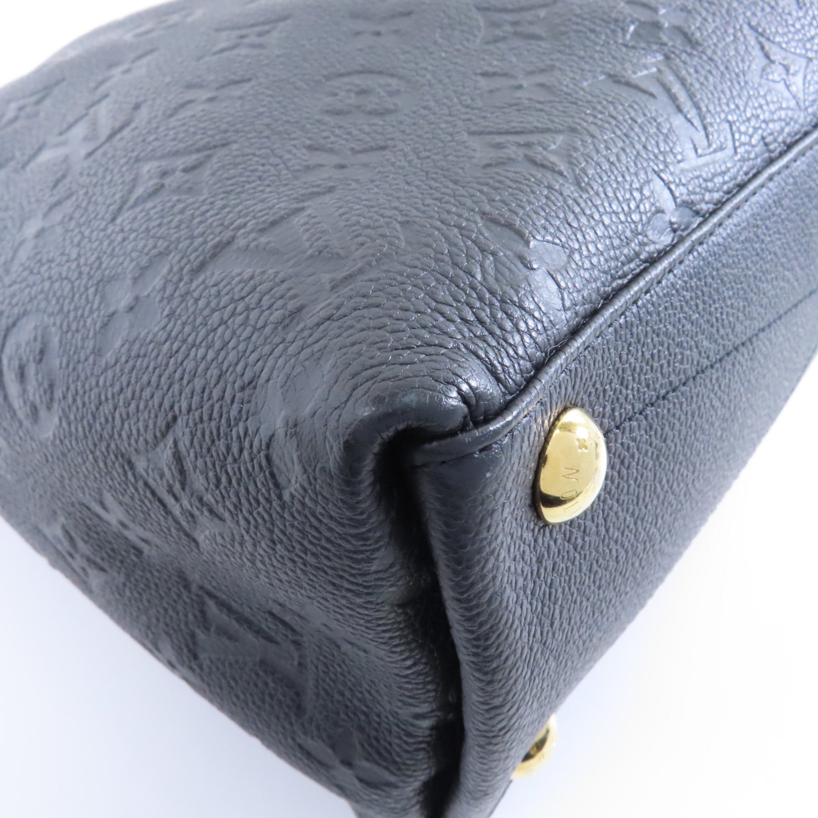 LOUIS VUITTON 【激減優惠】Monogram Empreinte V Tote MM金扣手挽肩背兩用袋黑色