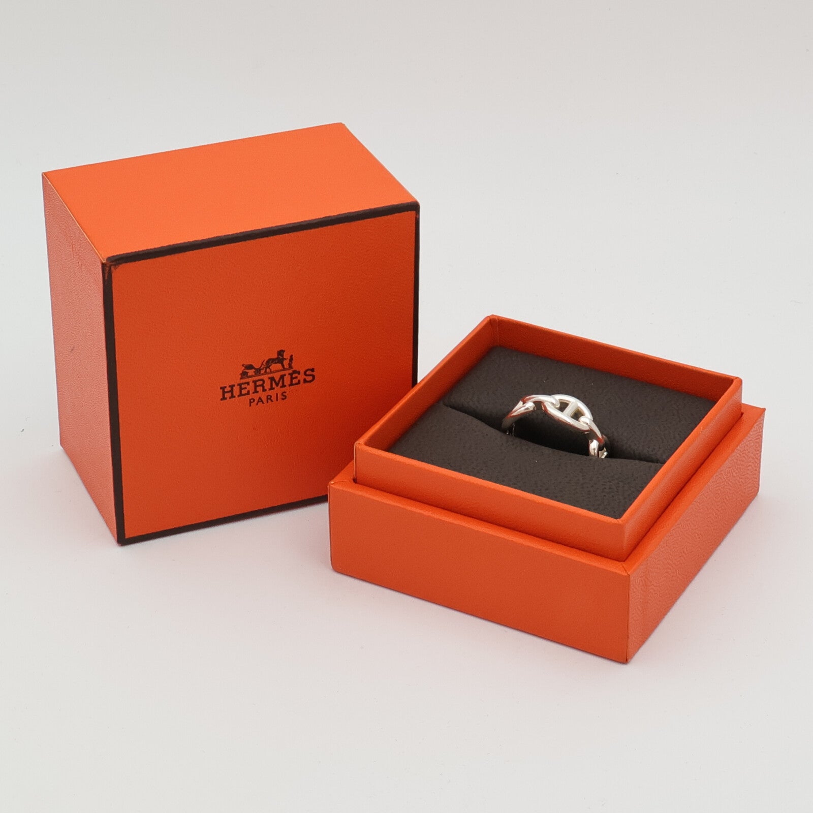 HERMES 925純銀Chaine D'Ancre Ring戒指