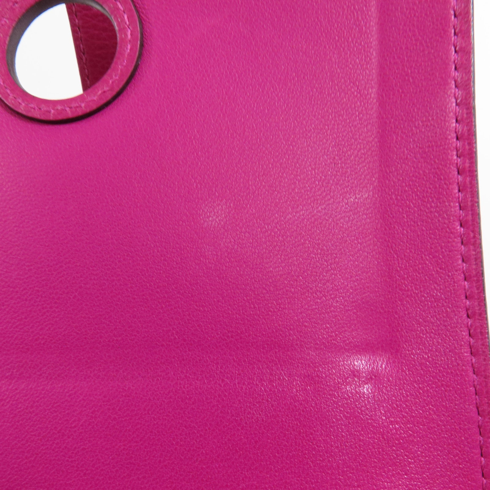 HERMES 【激減優惠】Togo皮革Dogon Compact Wallet銀扣錢包L3 Rose Purple