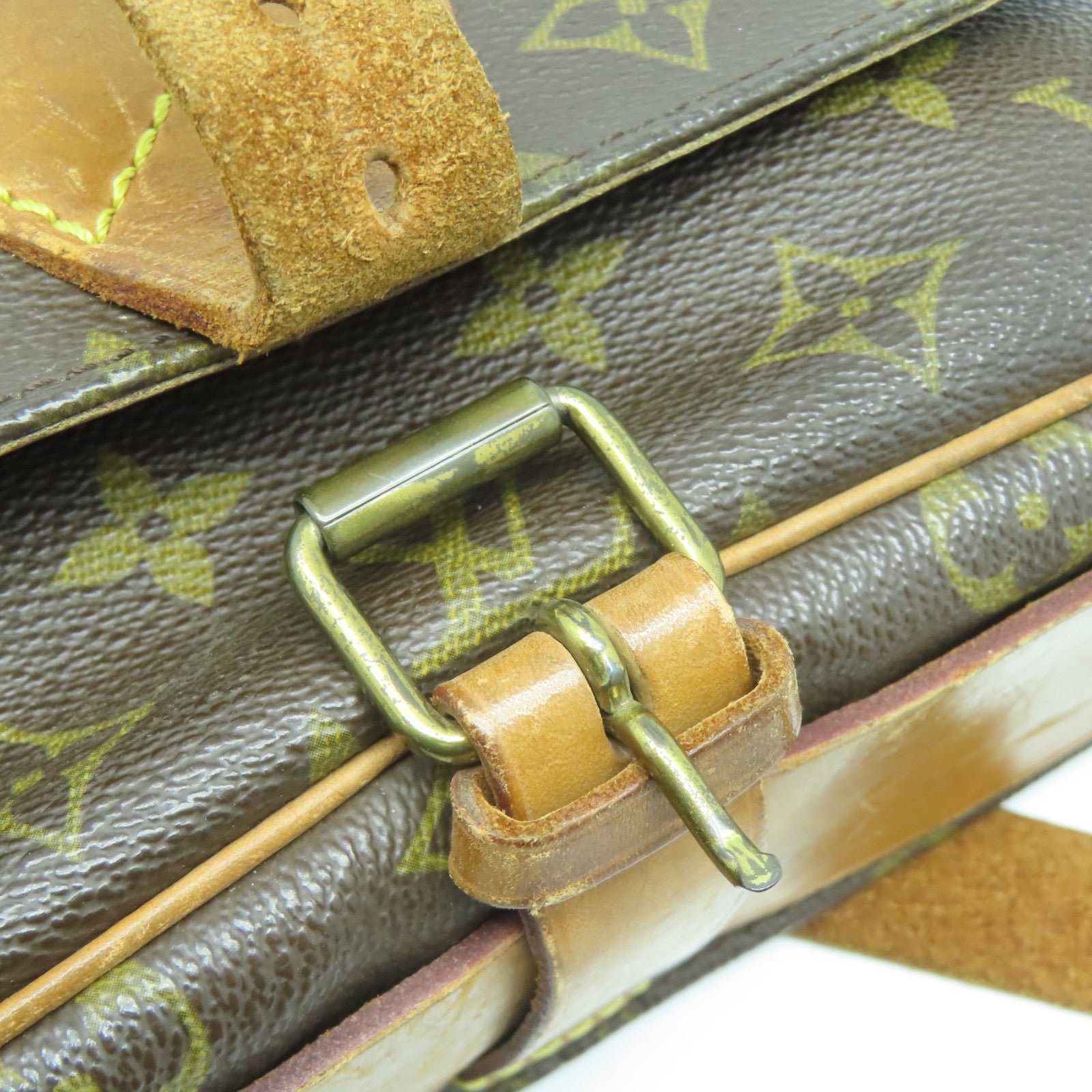 LOUIS VUITTON 【激減優惠】Monogram Cartouchiere GM金扣肩背袋啡色