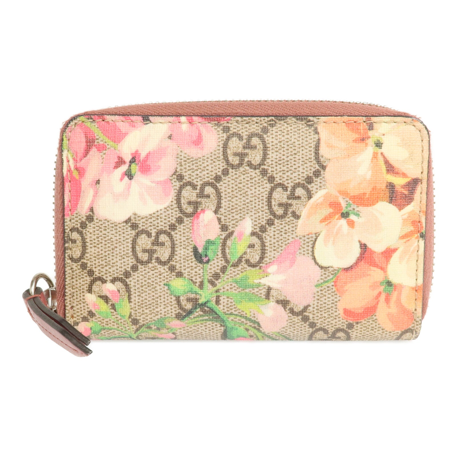 GUCCI 塗層帆布Card Case銀扣卡片套