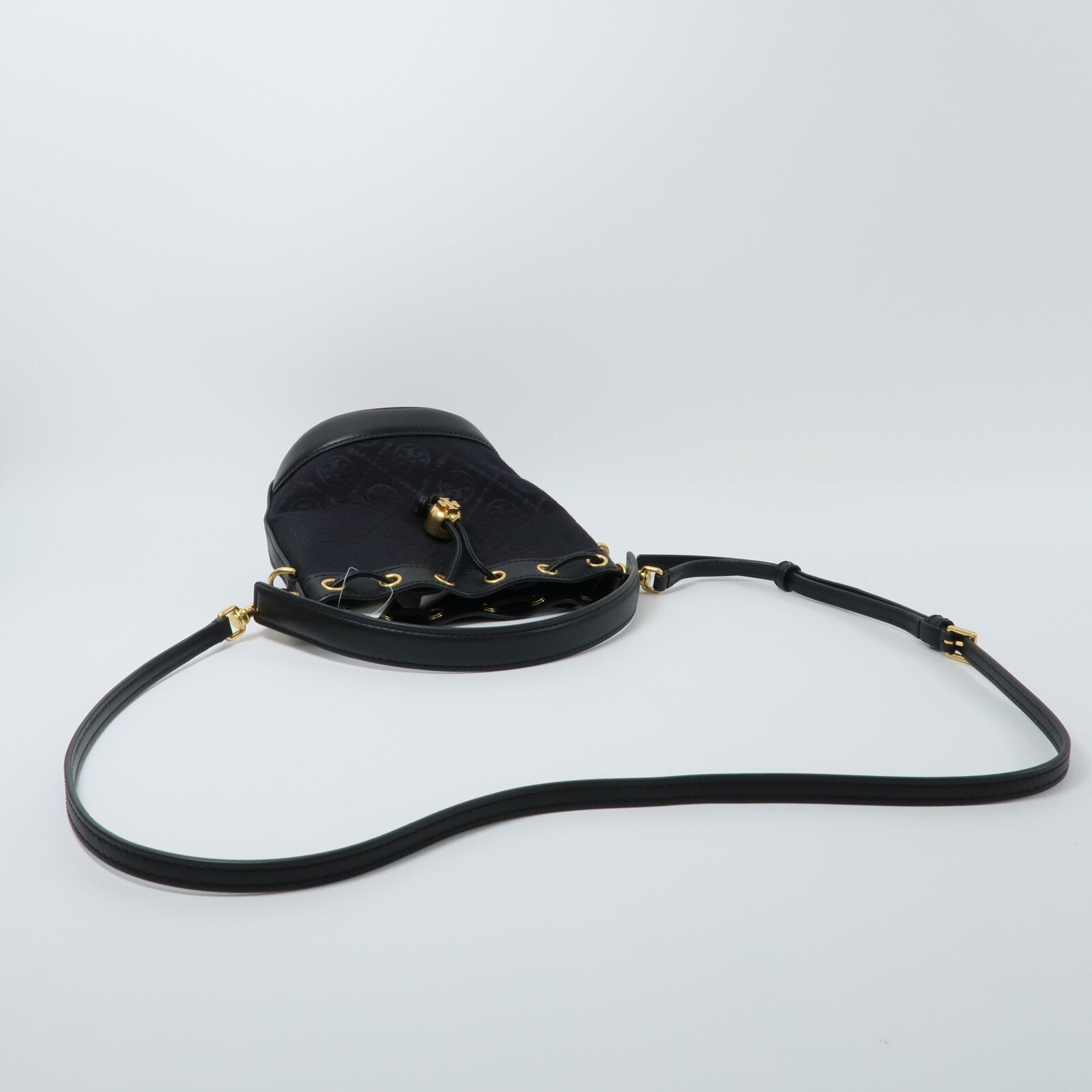 Tory Burch 帆布T Monogram手挽肩背兩用袋