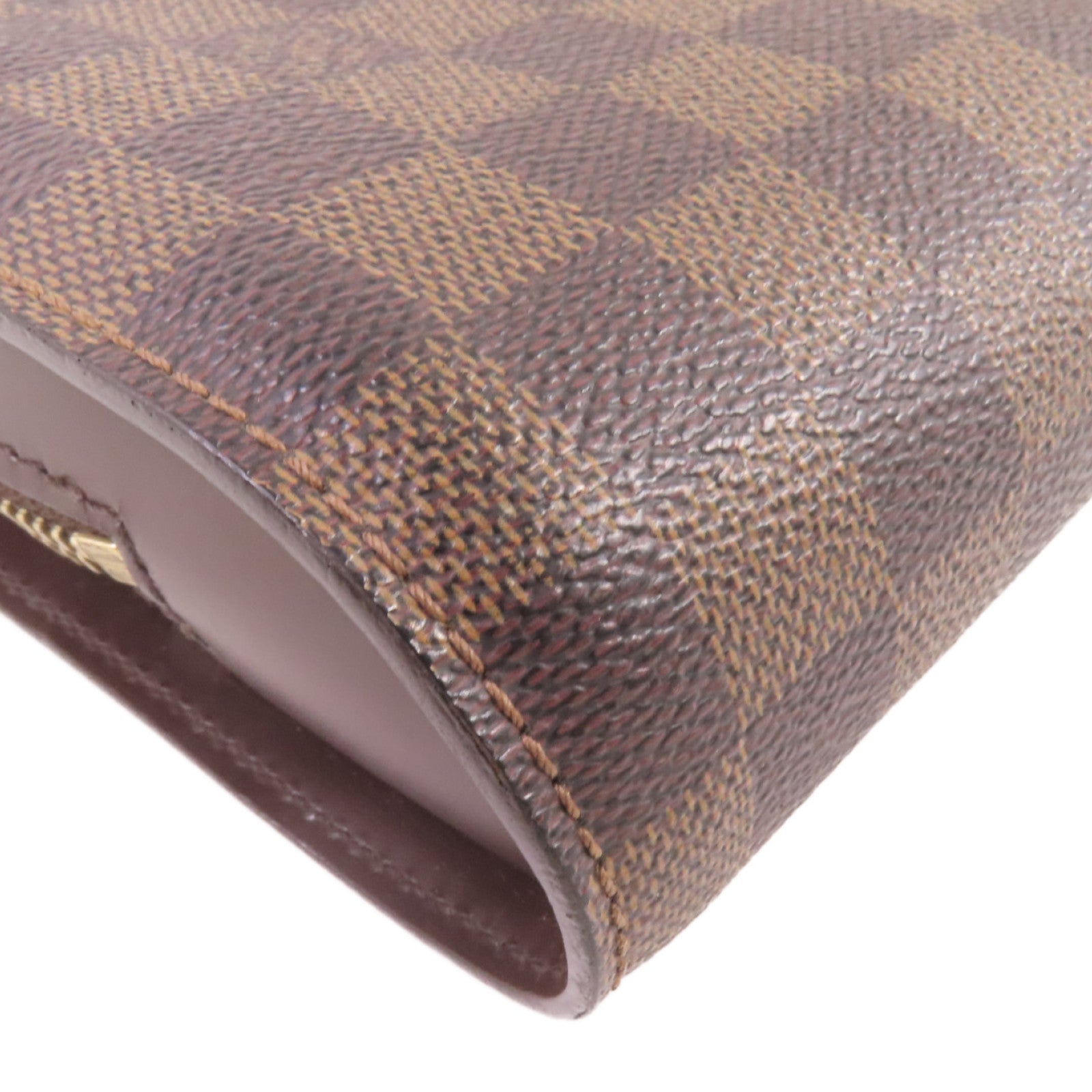LOUIS VUITTON Damier Ebene Saint Louis Clutch Bag金扣手拿包啡色