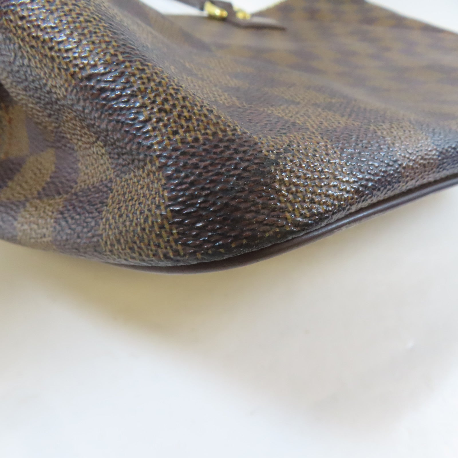 LOUIS VUITTON 【激減優惠】Damier Saleya MM金扣手挽袋啡色