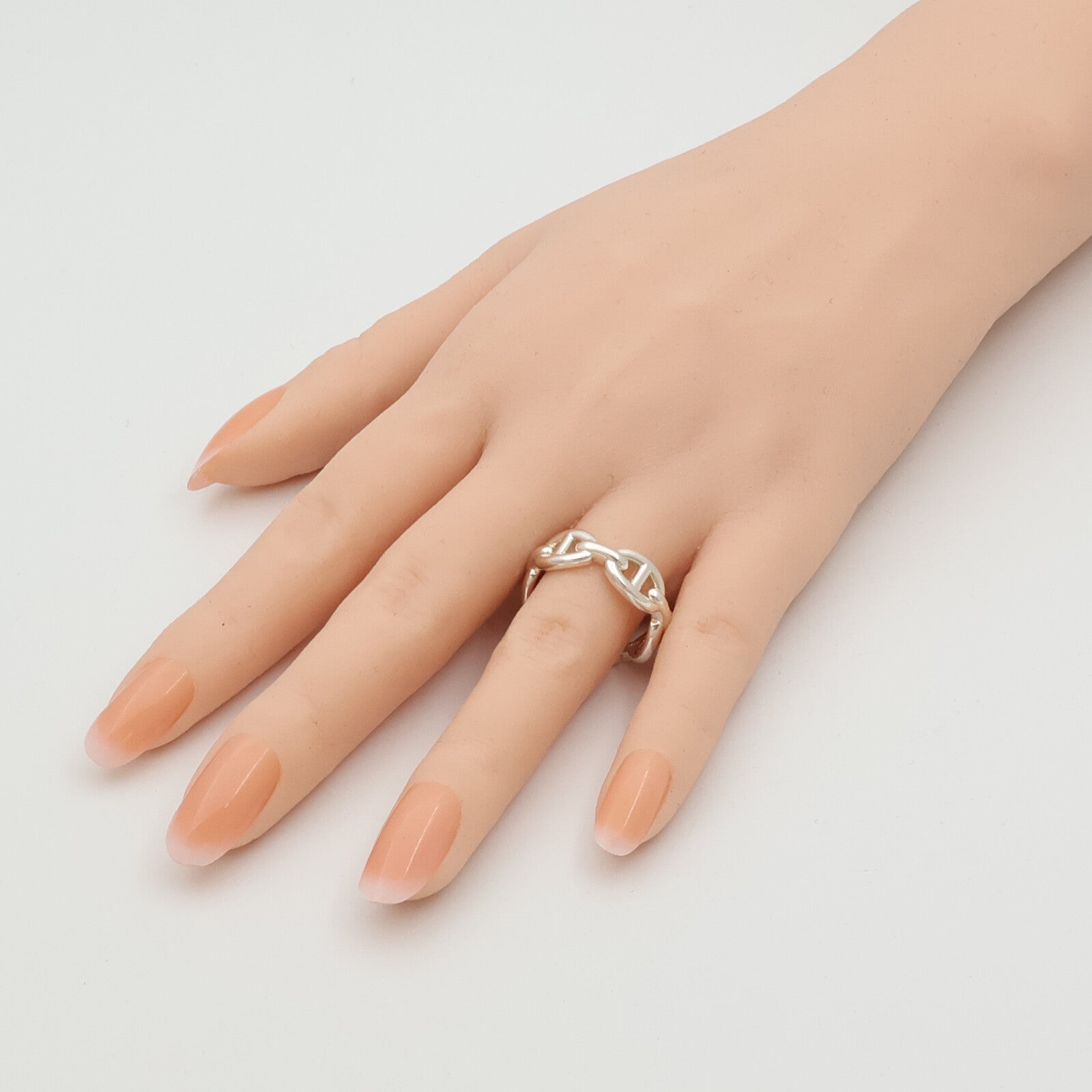HERMES 925純銀Chaine D'Ancre Ring戒指