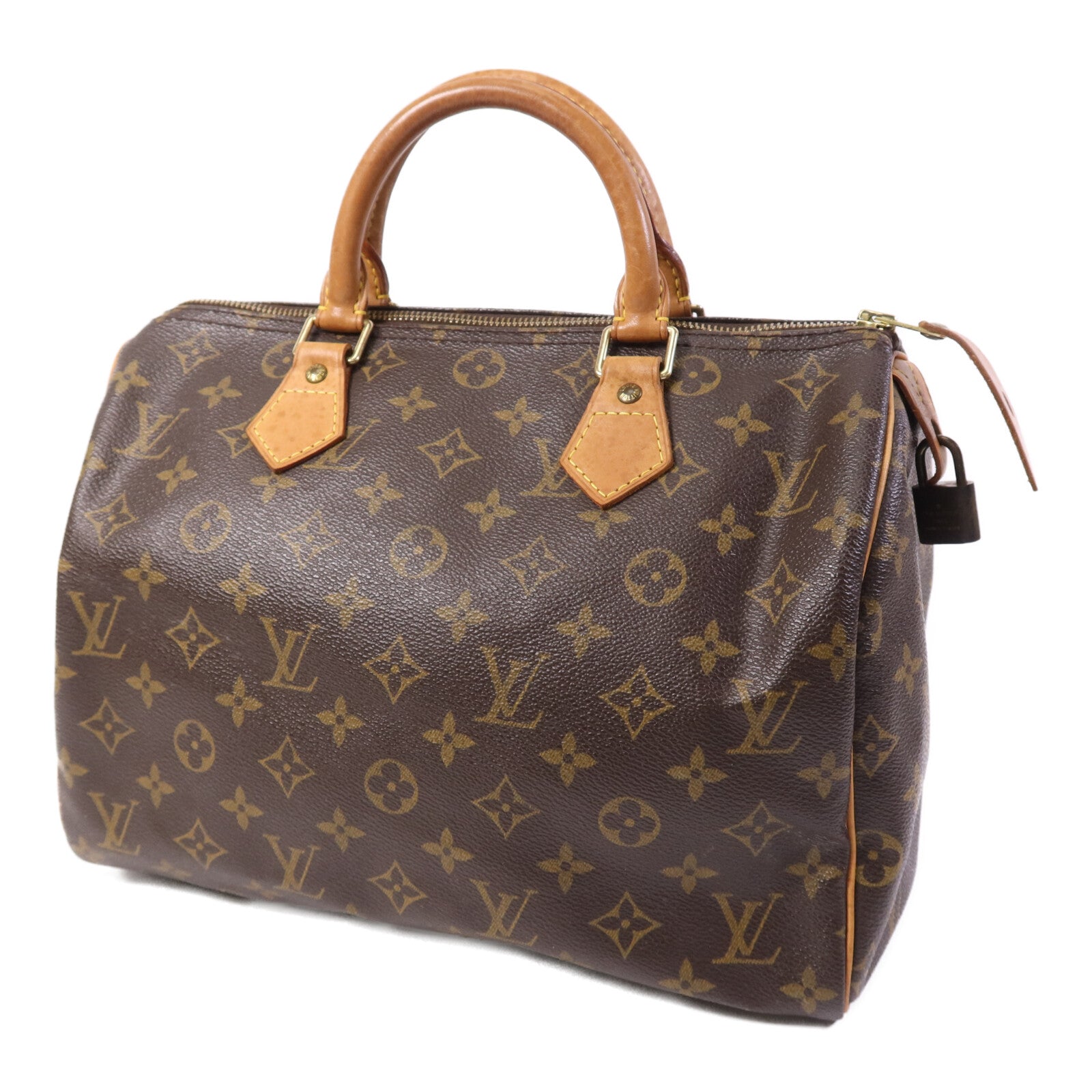 LOUIS VUITTON Monogram Speedy 30金扣手挽袋