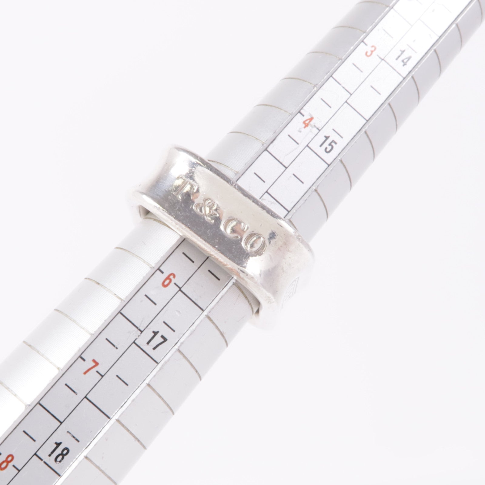 TIFFANY＆CO 925純銀1837 Square Ring戒指US#5.5