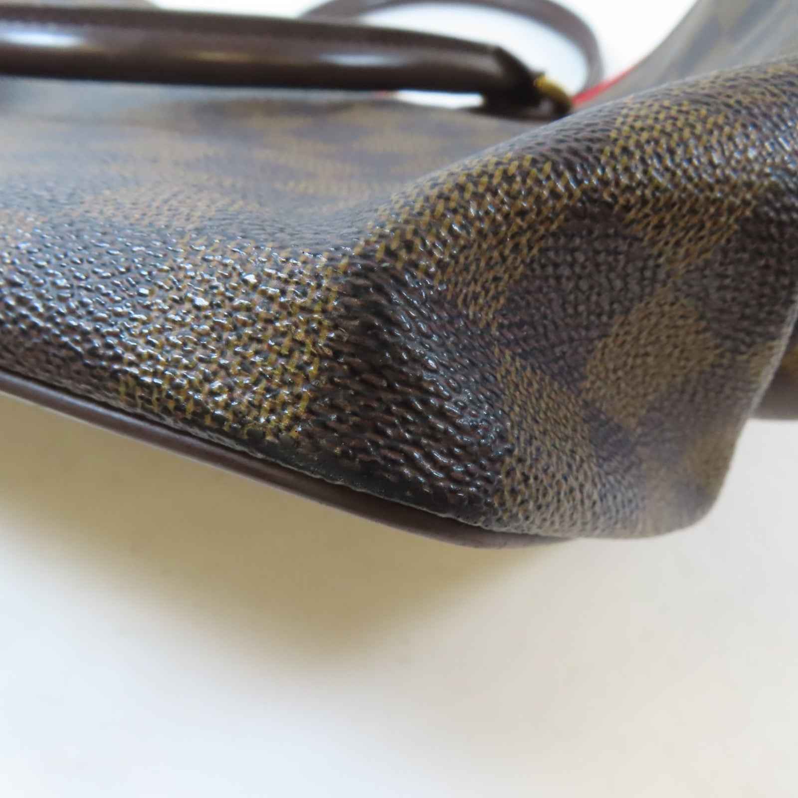 LOUIS VUITTON 【激減優惠】Damier Saleya MM金扣手挽袋啡色
