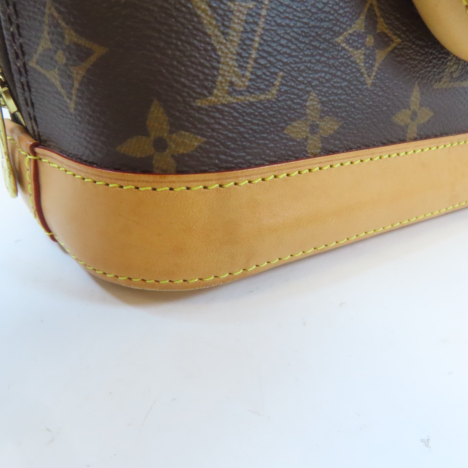 LOUIS VUITTON Monogram Alma BB金扣手挽肩背兩用袋啡色