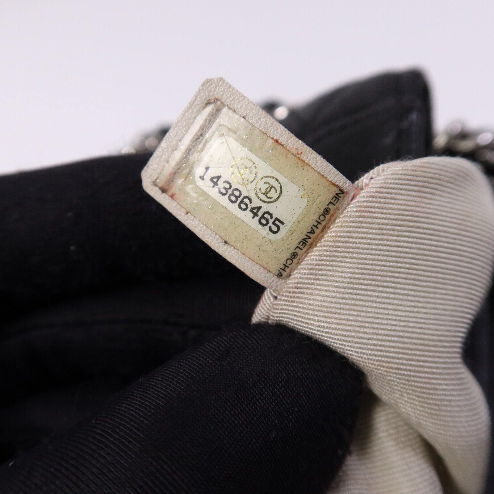CHANEL 牛皮皮革Chain Shoulder銀扣鏈帶肩背袋