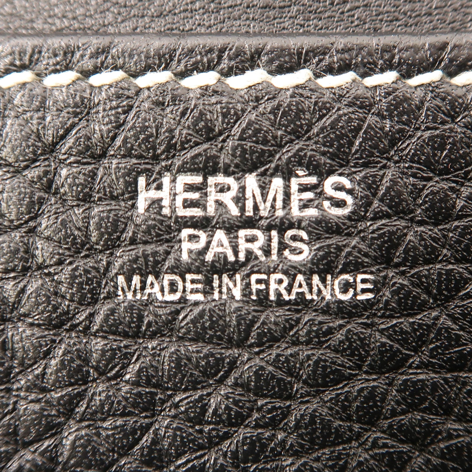 HERMES Clemence皮革Halzan 31銀扣手挽肩背兩用袋