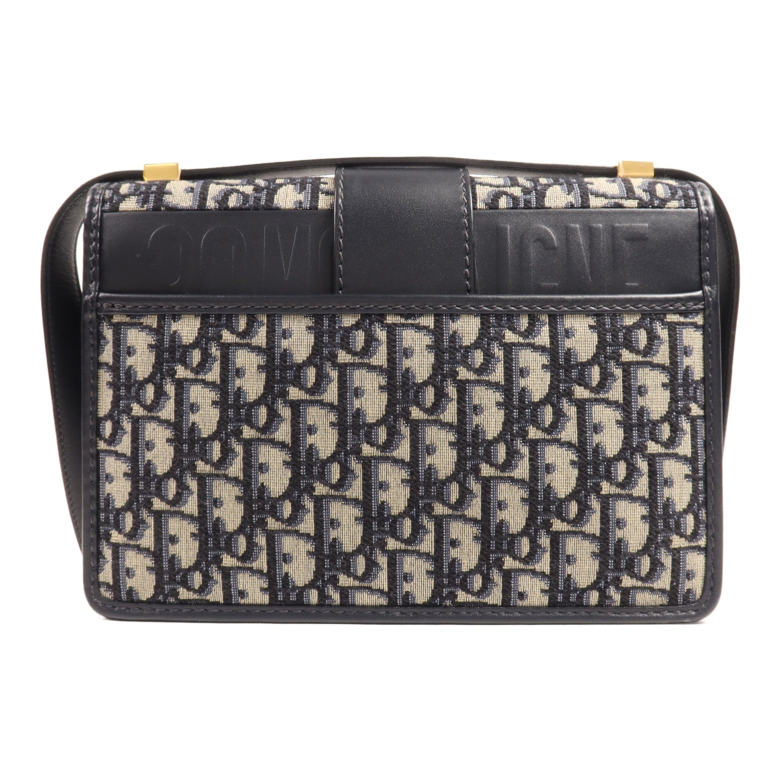 Dior 帆布30 Montaigne金扣肩背袋