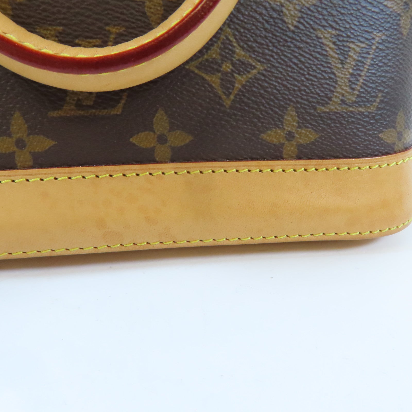 LOUIS VUITTON Monogram Alma BB金扣手挽肩背兩用袋啡色