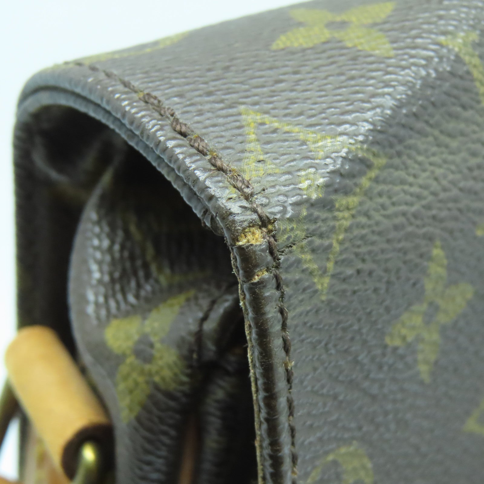 LOUIS VUITTON 【激減優惠】Monogram Cartouchiere GM金扣肩背袋啡色