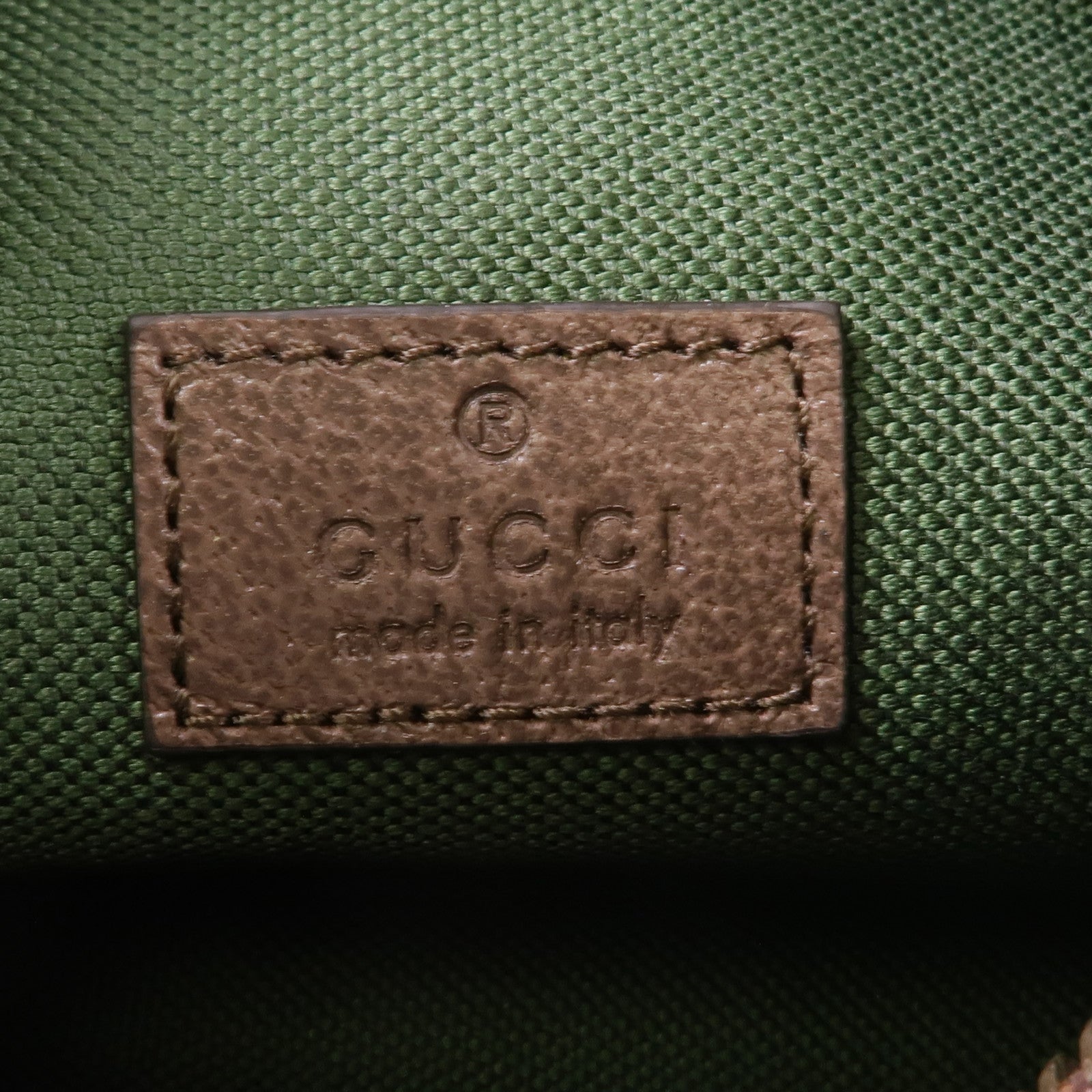 GUCCI 塗層帆布Ophidia Mini Shoulder Bag金扣肩背袋