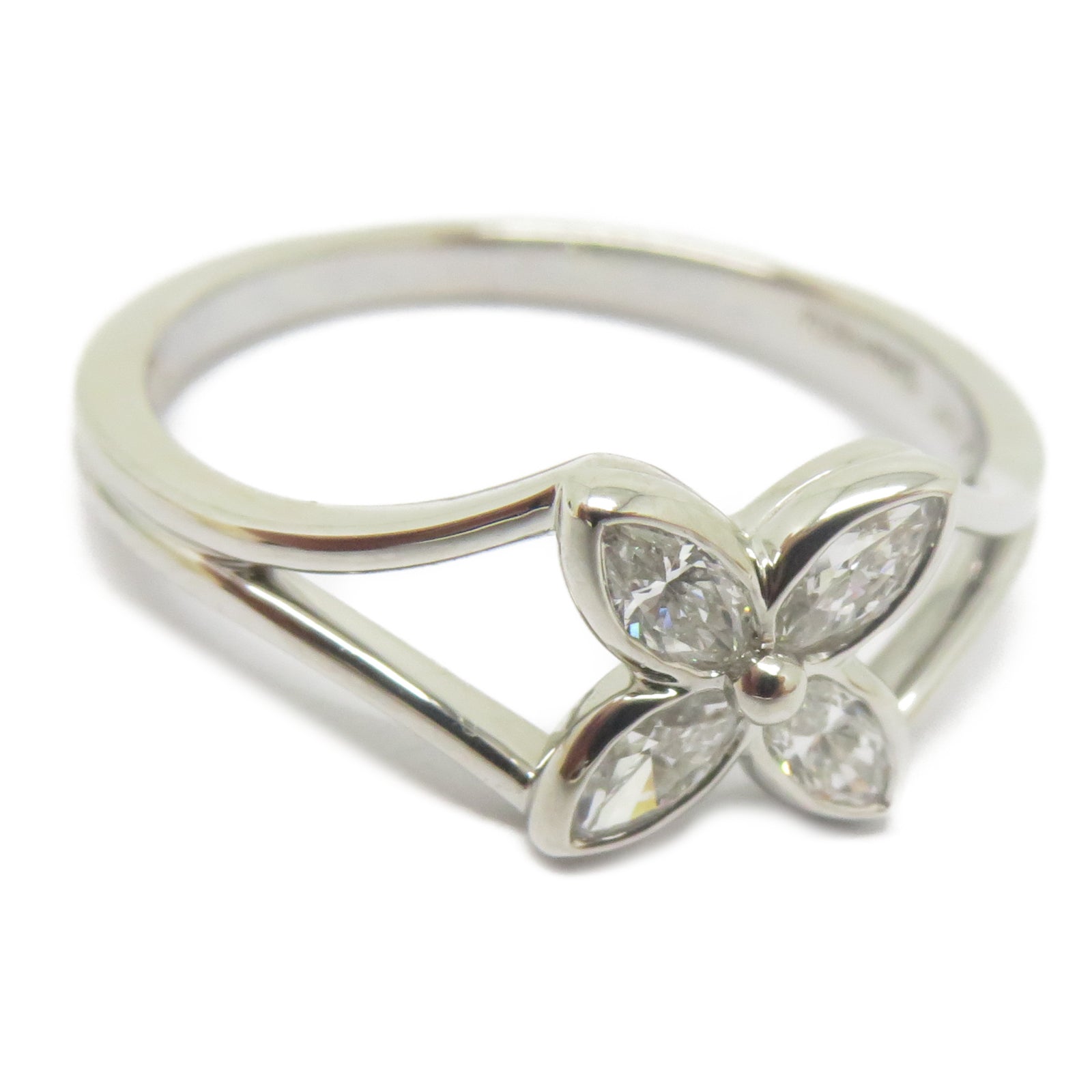 TIFFANY＆CO 【激減優惠】950鉑金Vintage Victoria Marquise Diamond Ring鑽石戒指US#6.5