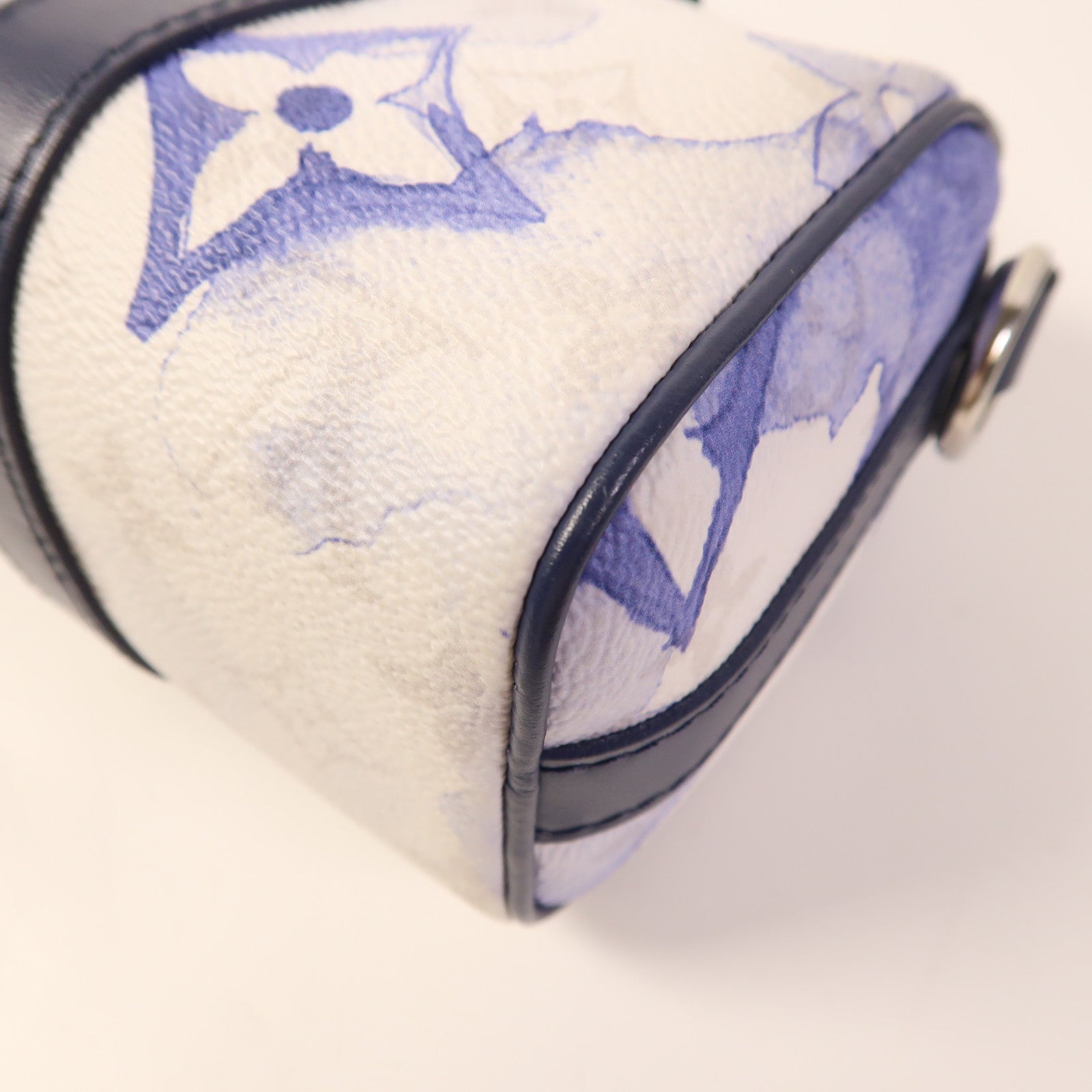 LOUIS VUITTON 【激減優惠】Watercolor Monogram Keepall XS銀扣手挽肩背兩用袋白色/藍色