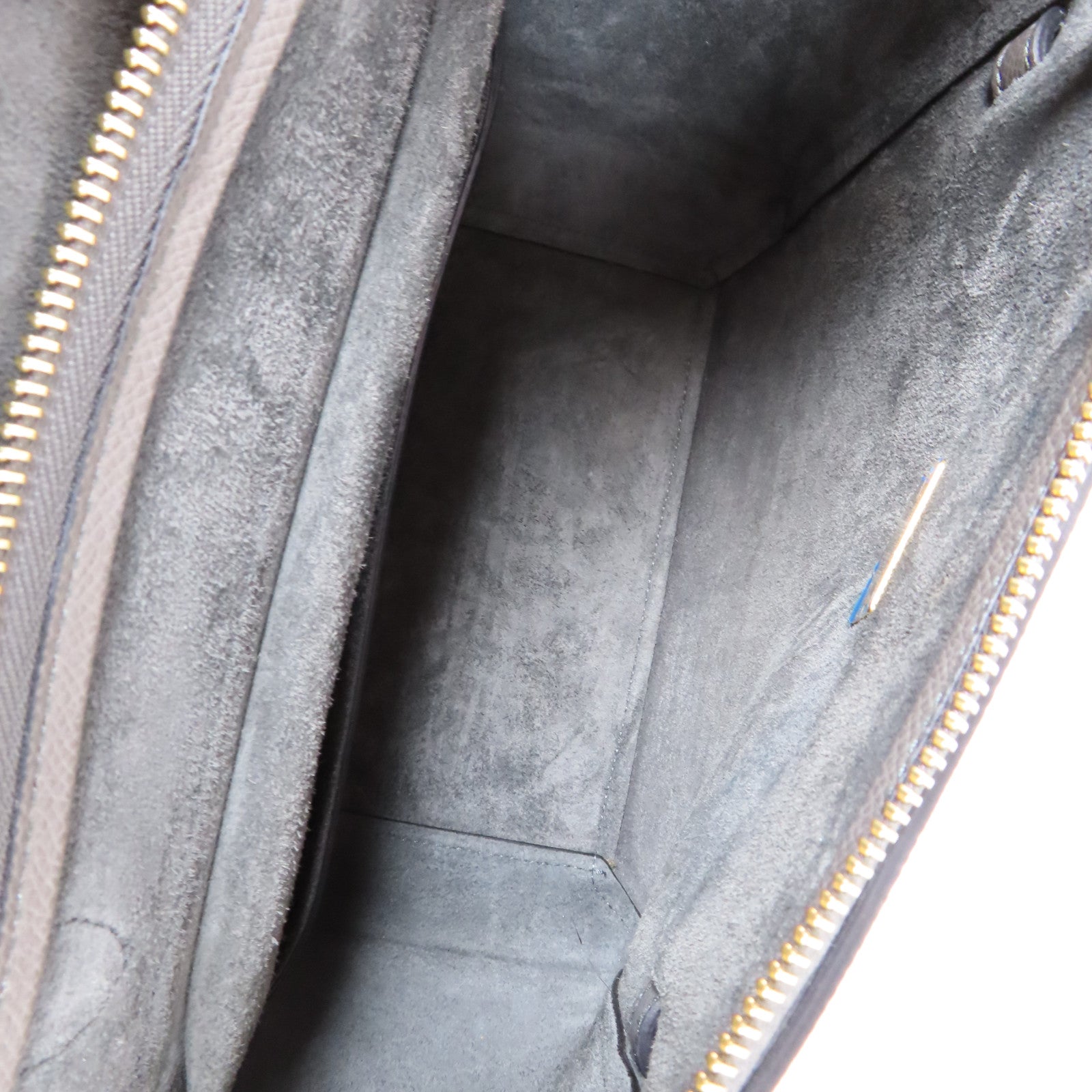 CELINE 牛皮皮革Micro Belt Bag金扣手挽肩背兩用袋灰色