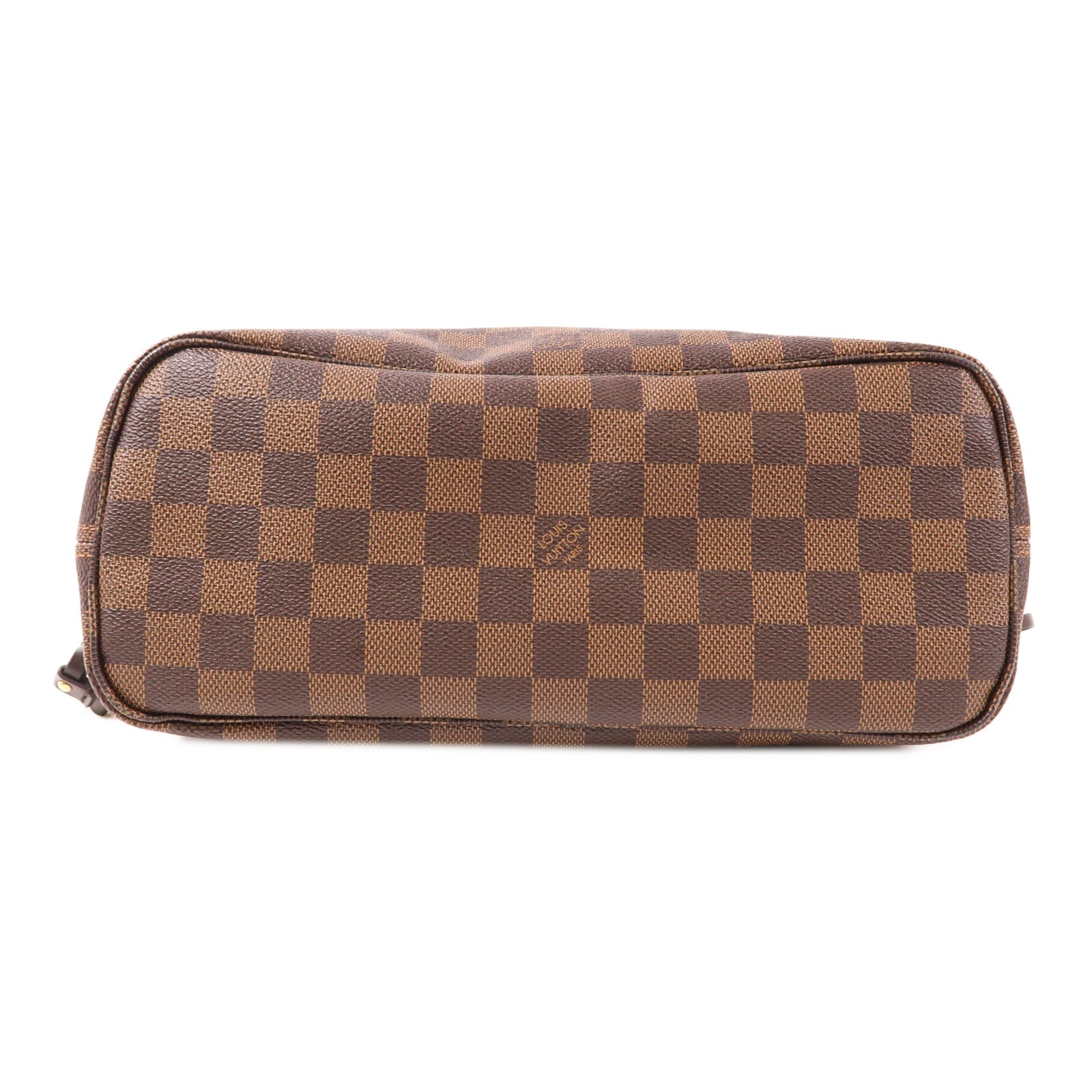 LOUIS VUITTON Damier Neverfull PM金扣肩背袋