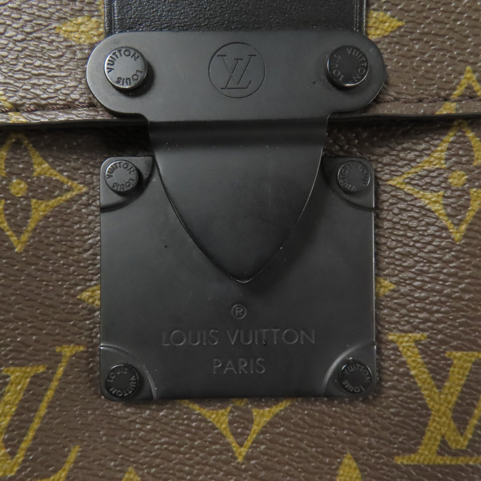 LOUIS VUITTON Monogram Macassar S-Lock肩背袋