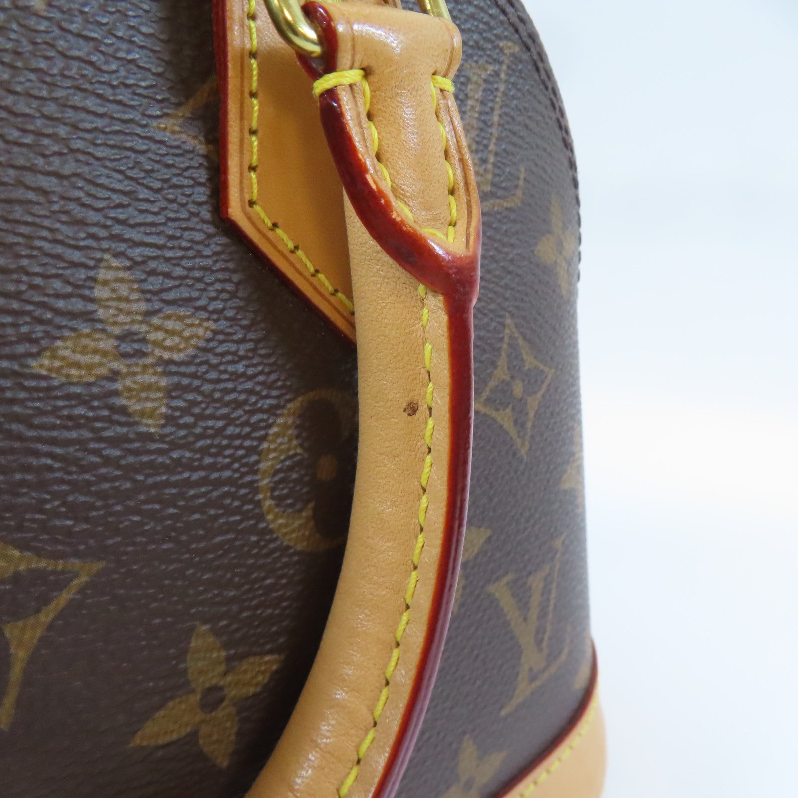 LOUIS VUITTON Monogram Alma BB金扣手挽肩背兩用袋啡色