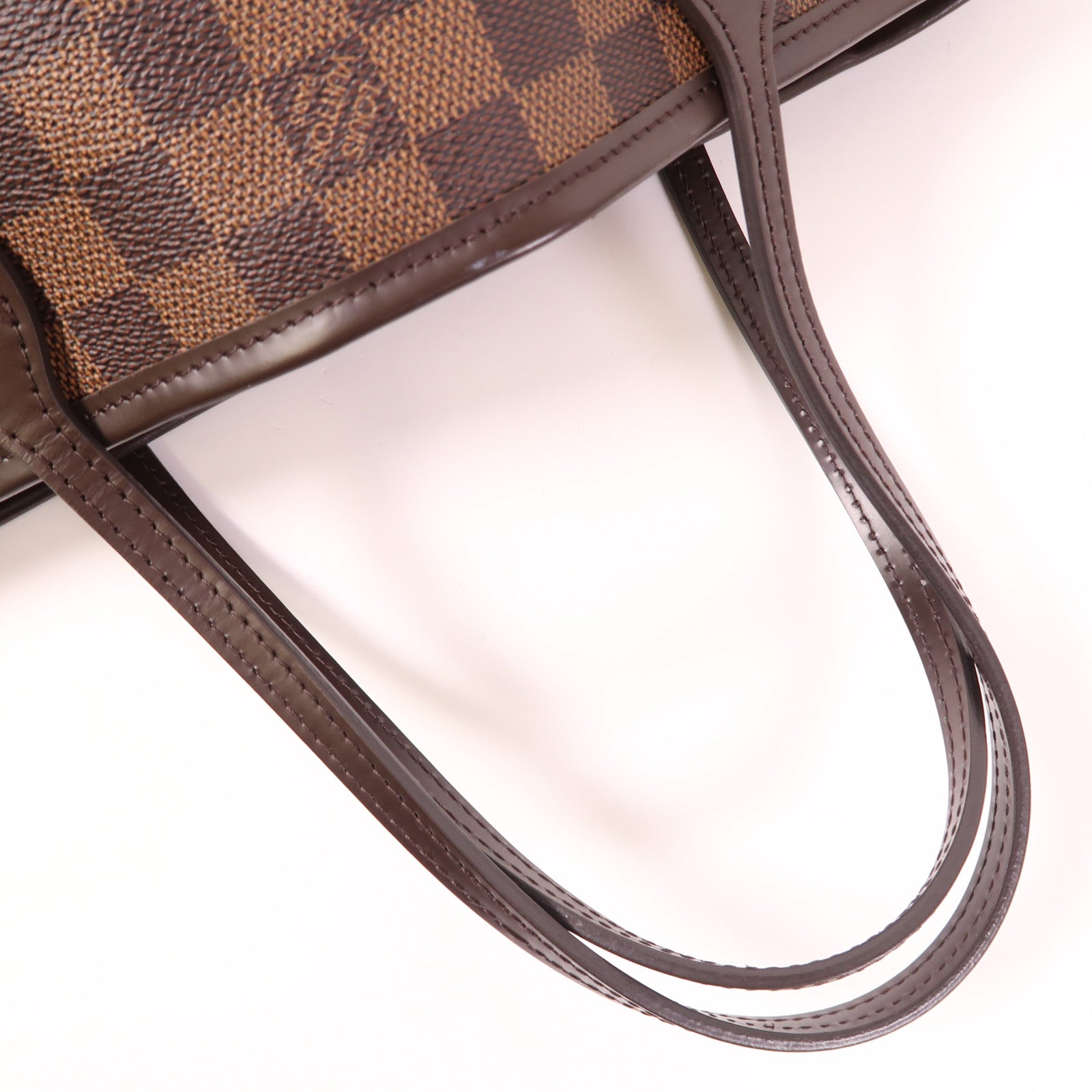 LOUIS VUITTON Damier Neverfull PM金扣肩背袋