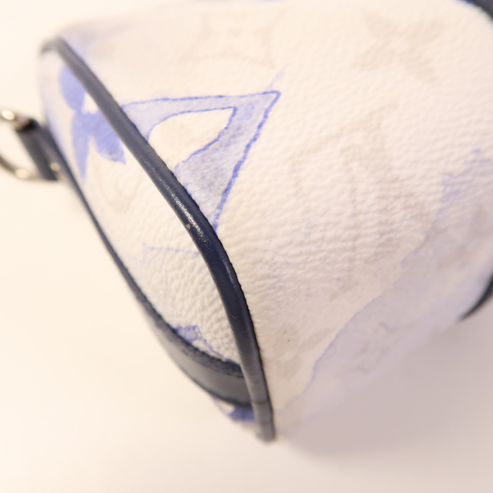 LOUIS VUITTON 【激減優惠】Watercolor Monogram Keepall XS銀扣手挽肩背兩用袋白色/藍色