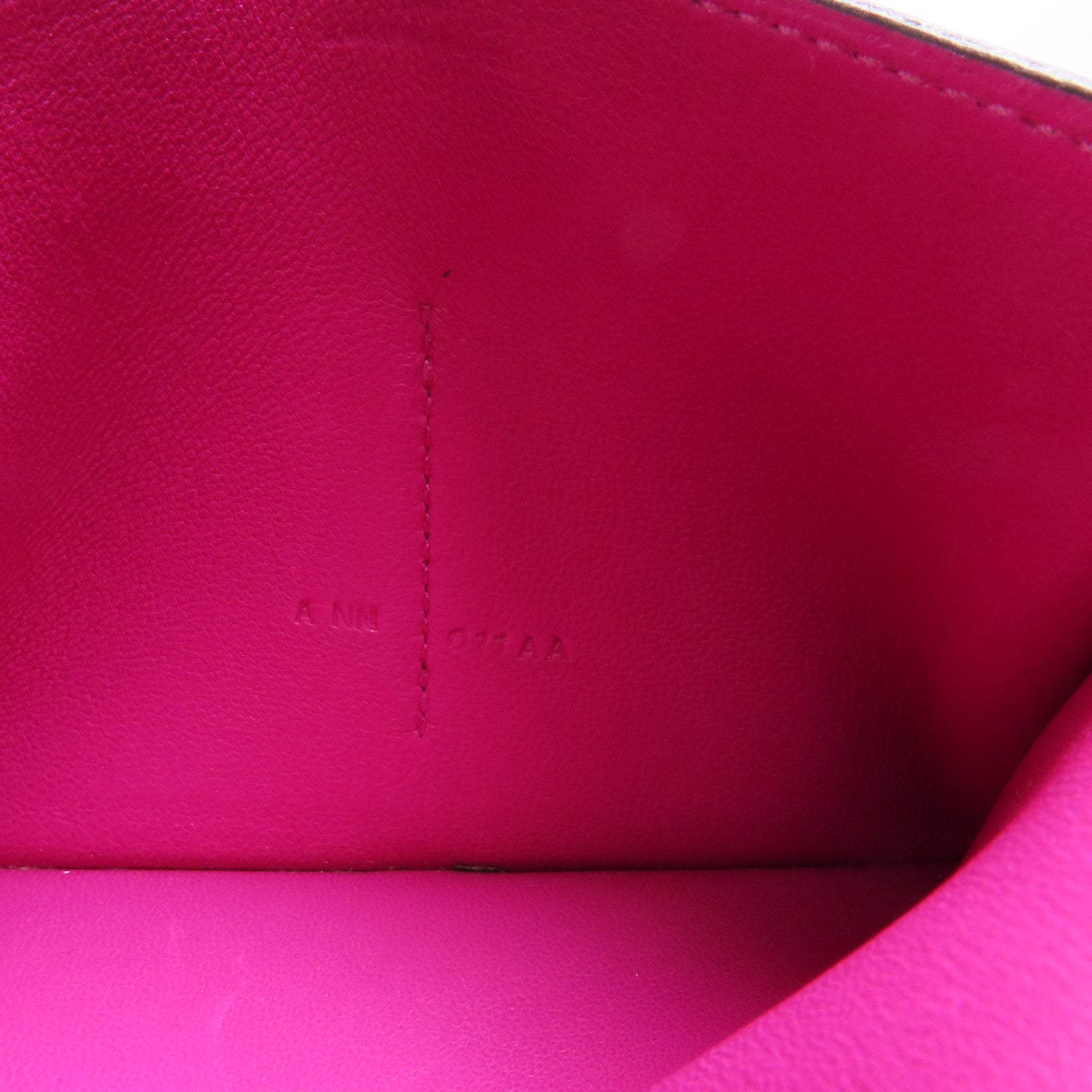HERMES 【激減優惠】Togo皮革Dogon Compact Wallet銀扣錢包L3 Rose Purple