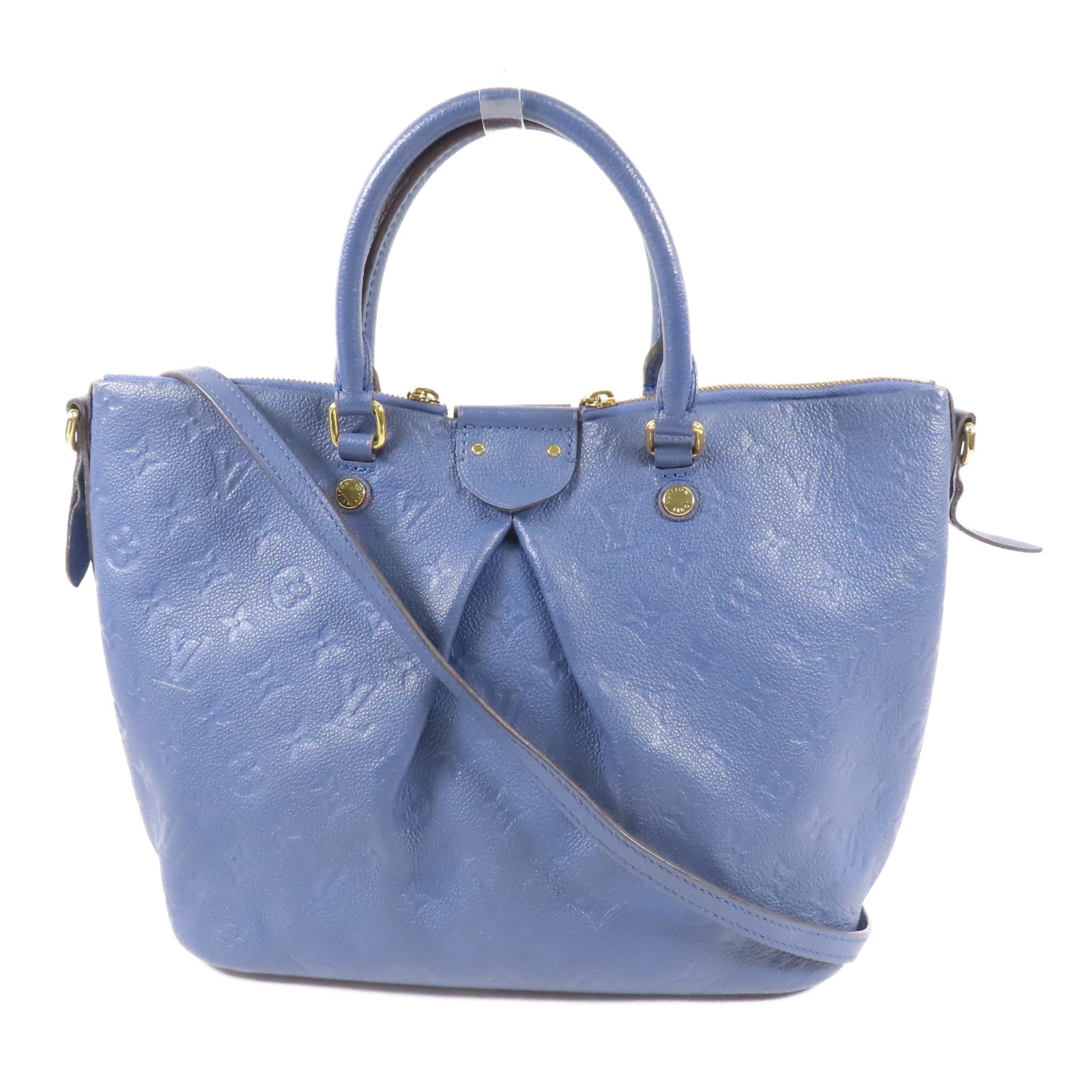 LOUIS VUITTON Monogram Empreinte Mazarine PM金扣手挽肩背兩用袋