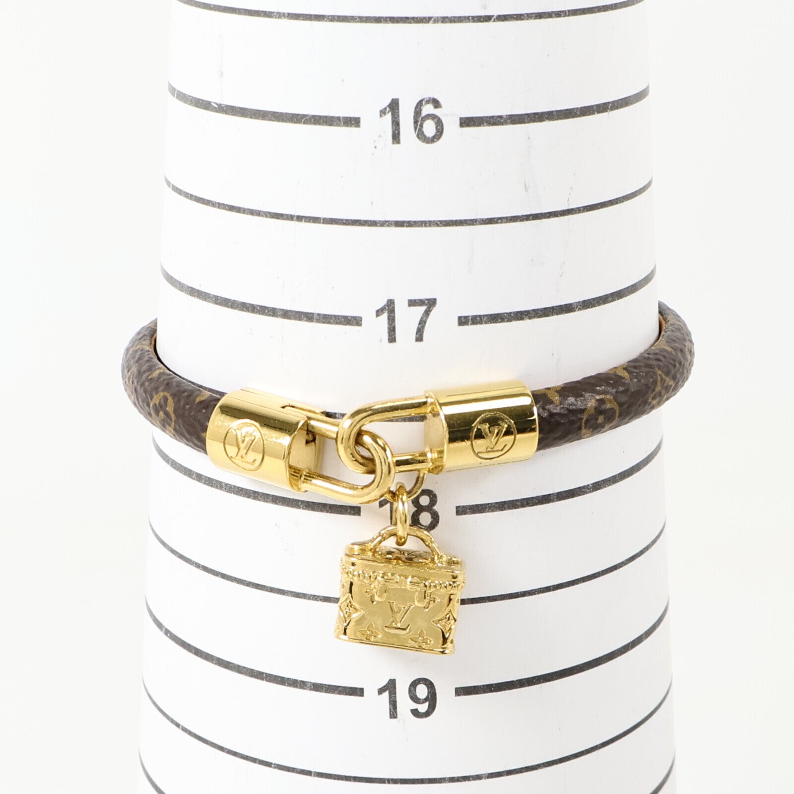 LOUIS VUITTON Monogram/金屬Bracelet金扣手鏈