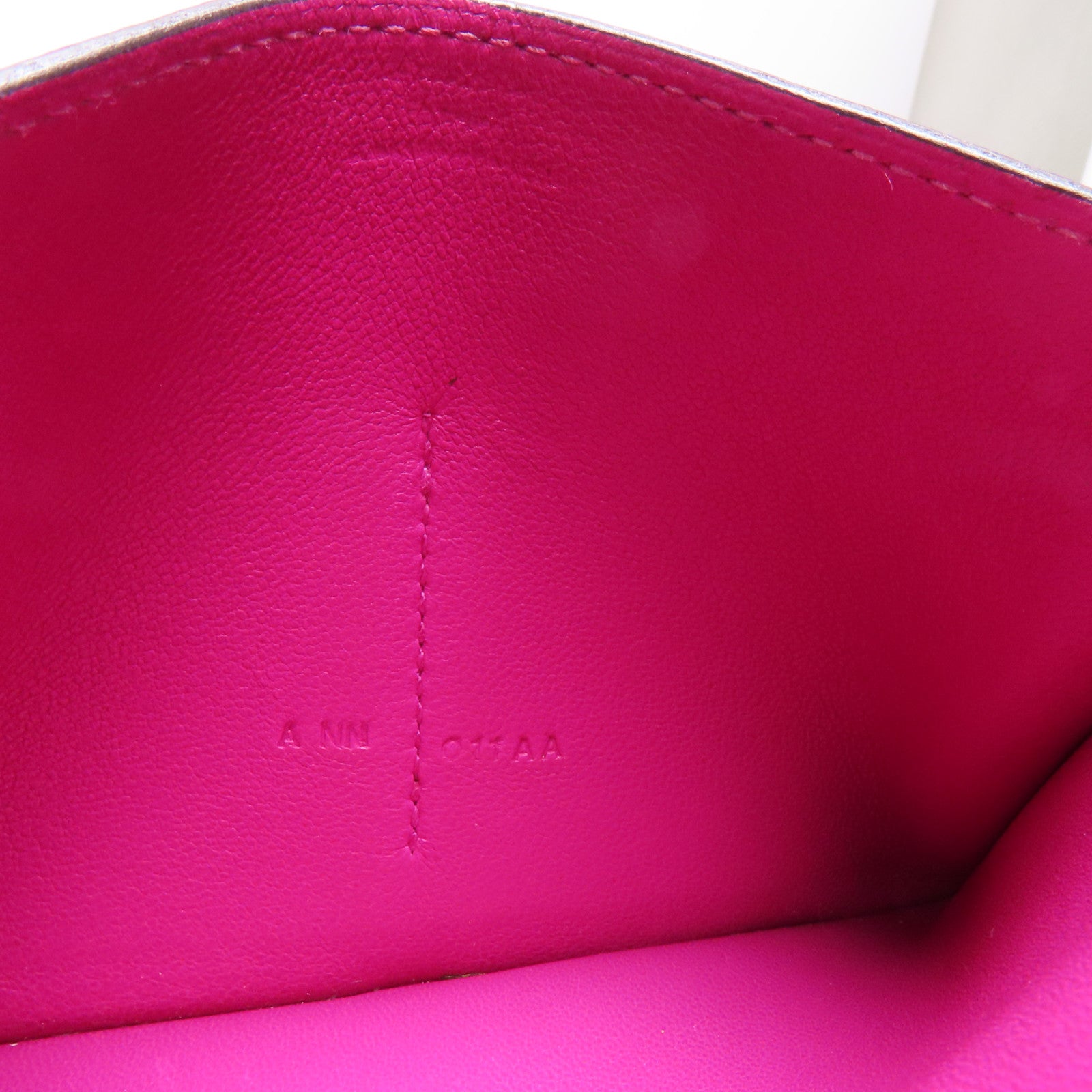 HERMES 【激減優惠】Togo皮革Dogon Compact Wallet銀扣錢包L3 Rose Purple