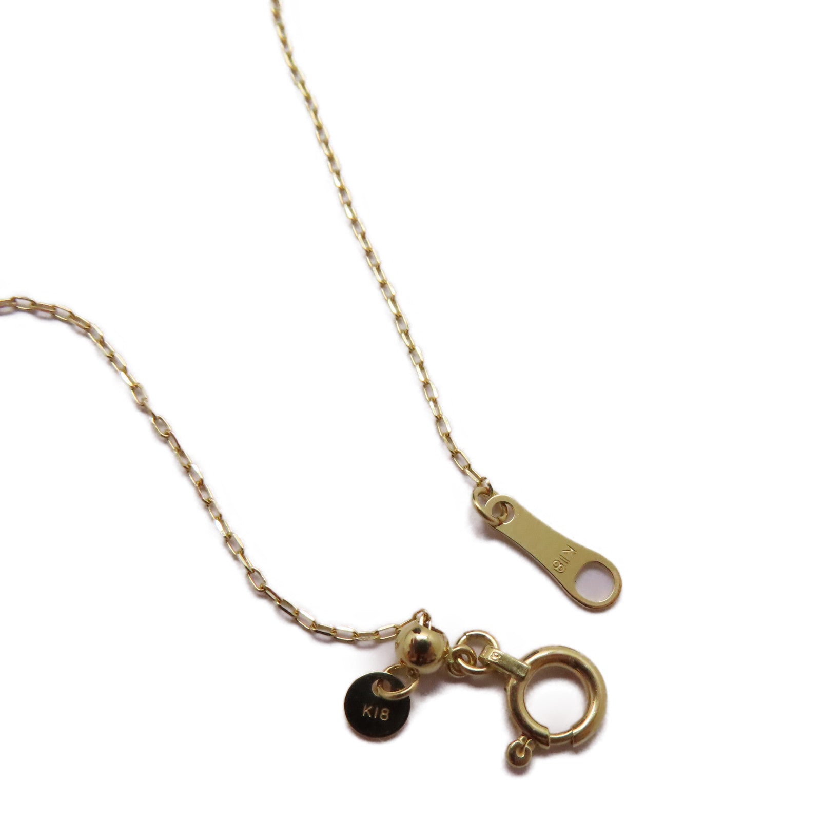 JEWELRY 18K黃金Ruby Diamond Necklace 0.41ct紅寶石/0.15ct鑽石項鍊