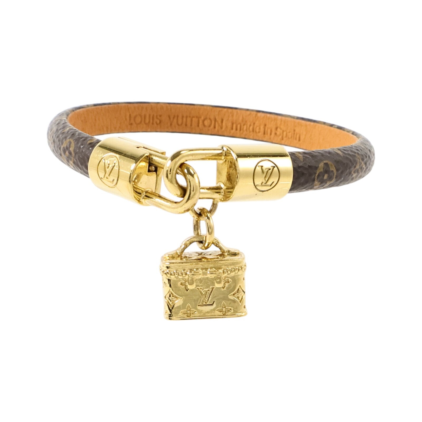 LOUIS VUITTON Monogram/金屬Bracelet金扣手鏈