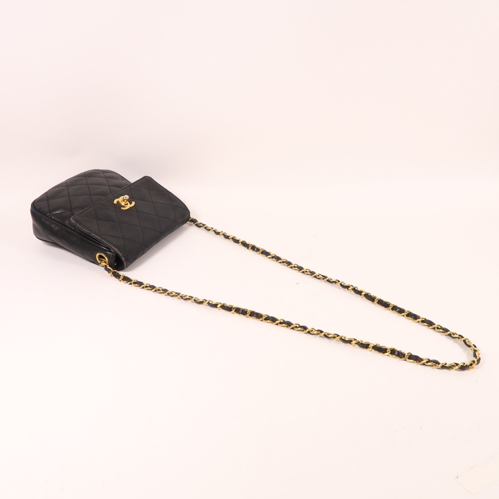 CHANEL 【激減優惠】羊皮皮革Vintage Bag金扣鏈帶肩背袋