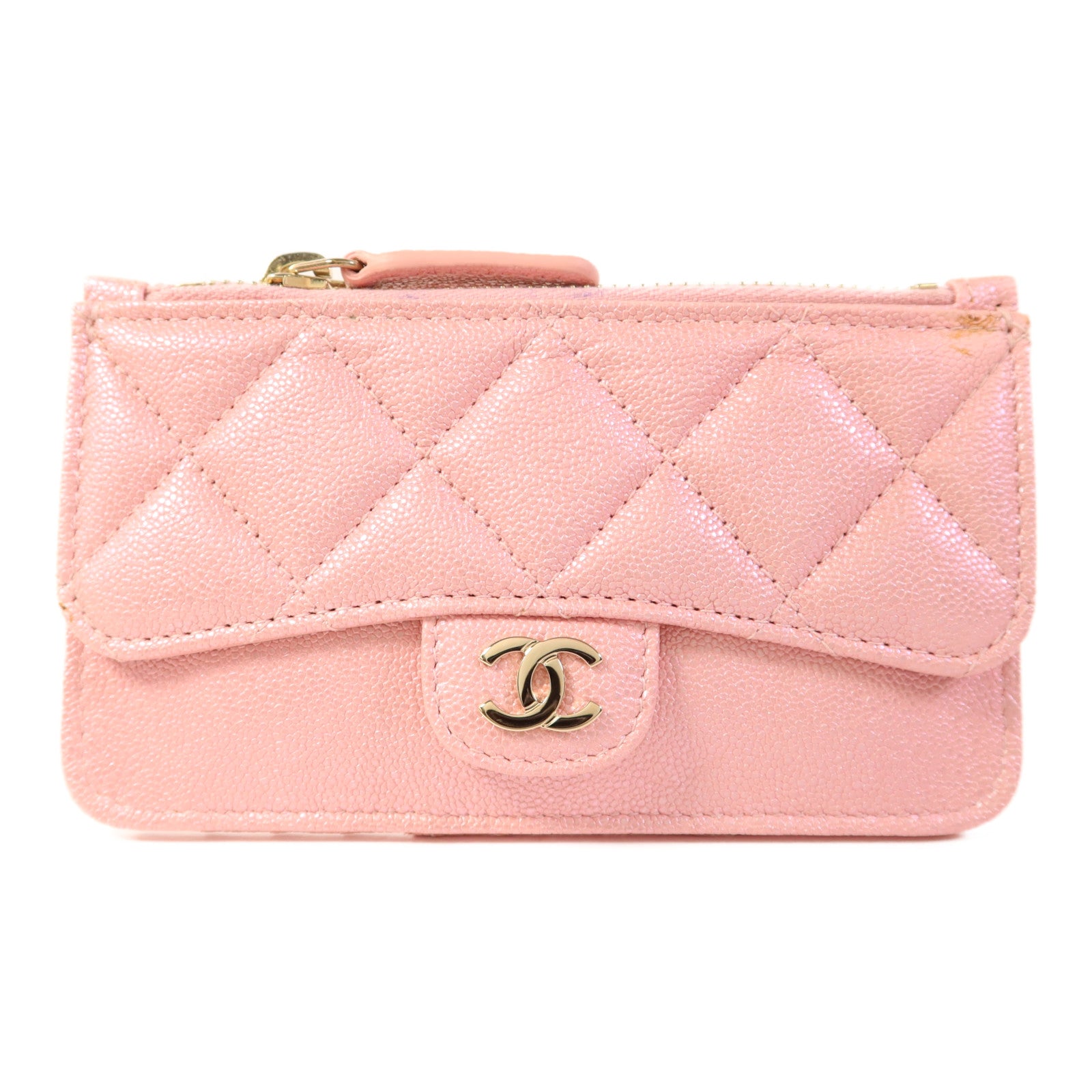 CHANEL 牛皮皮革Card Case金扣卡片套