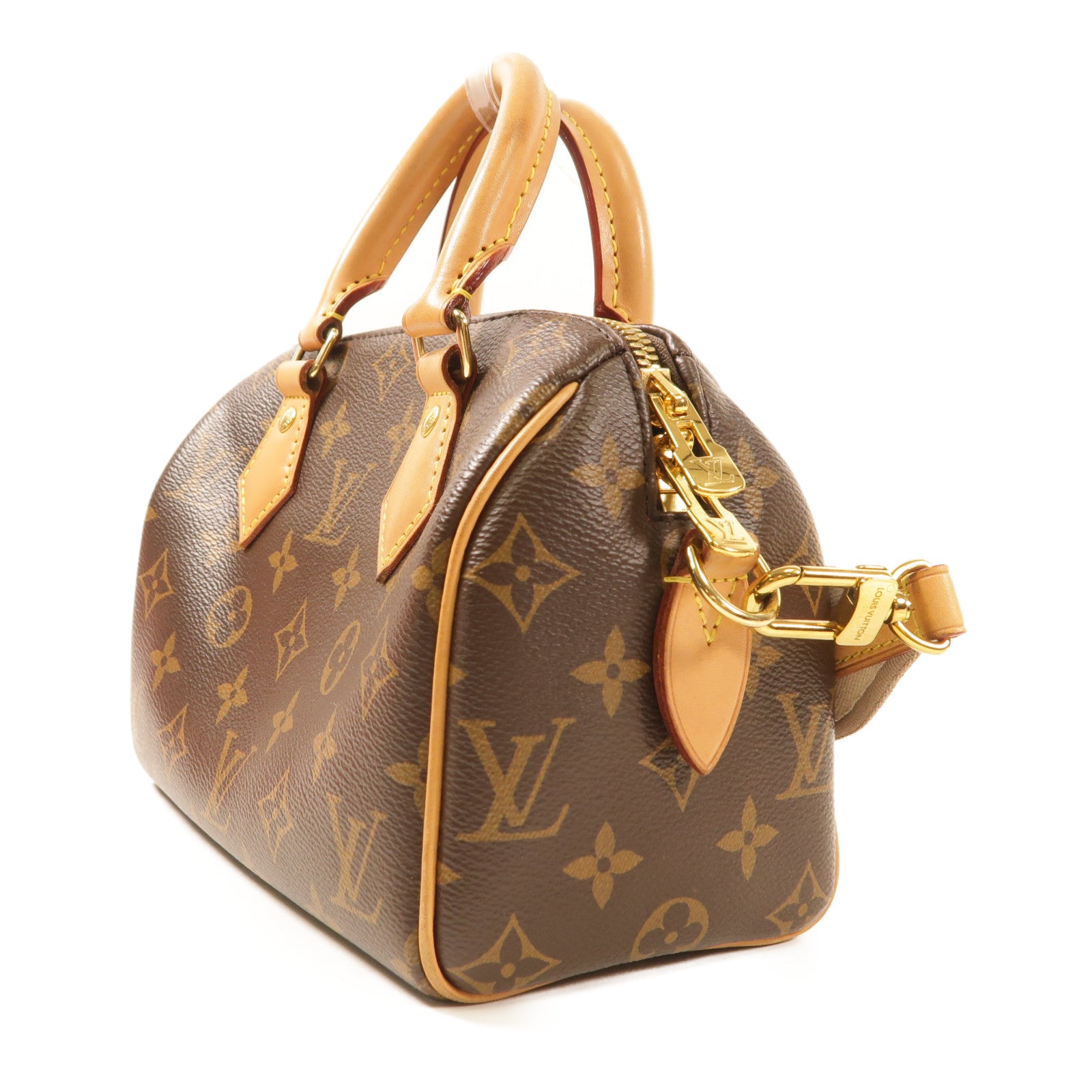 LOUIS VUITTON Monogram Speedy Bandouliere 20金扣手挽肩背兩用袋啡色