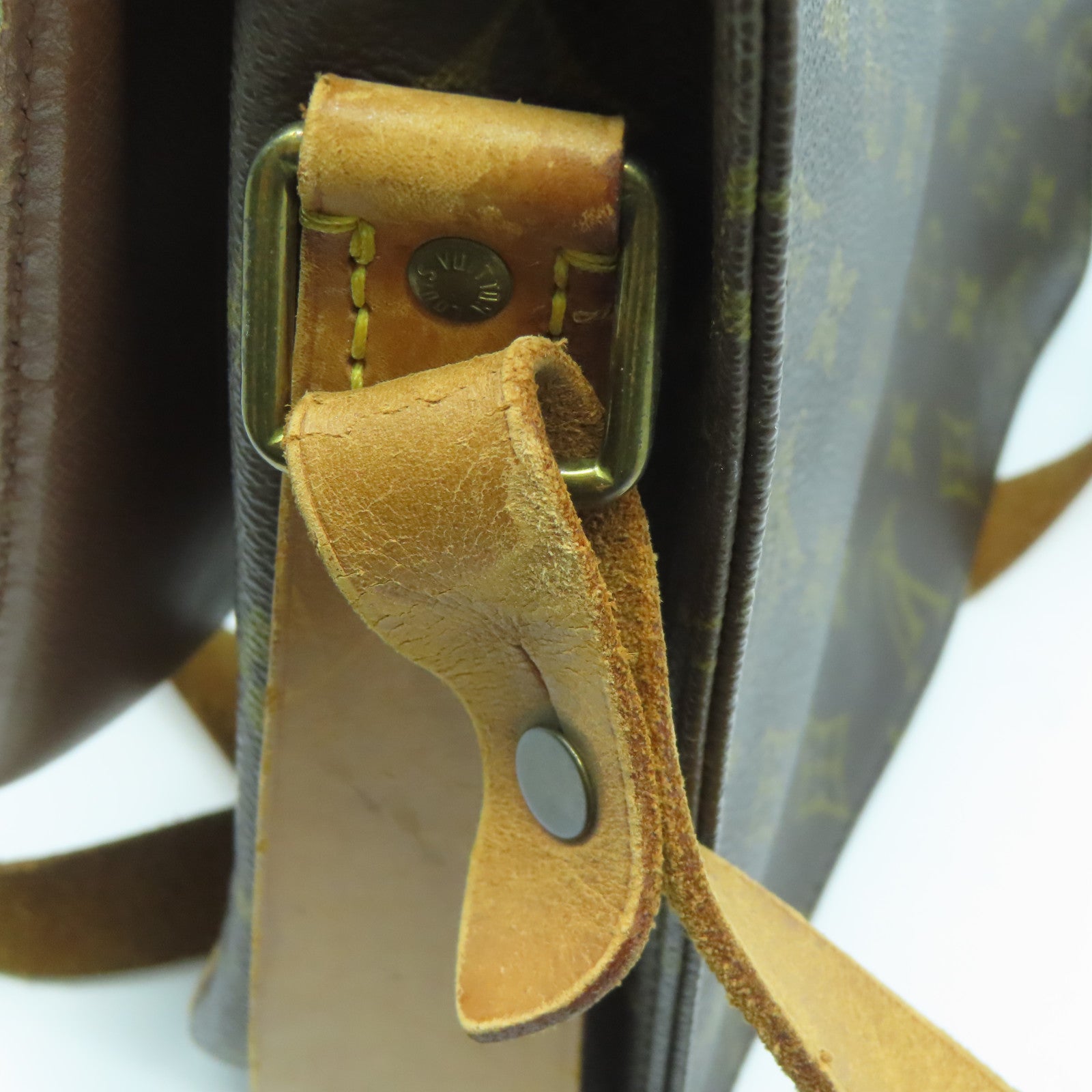 LOUIS VUITTON 【激減優惠】Monogram Cartouchiere GM金扣肩背袋啡色
