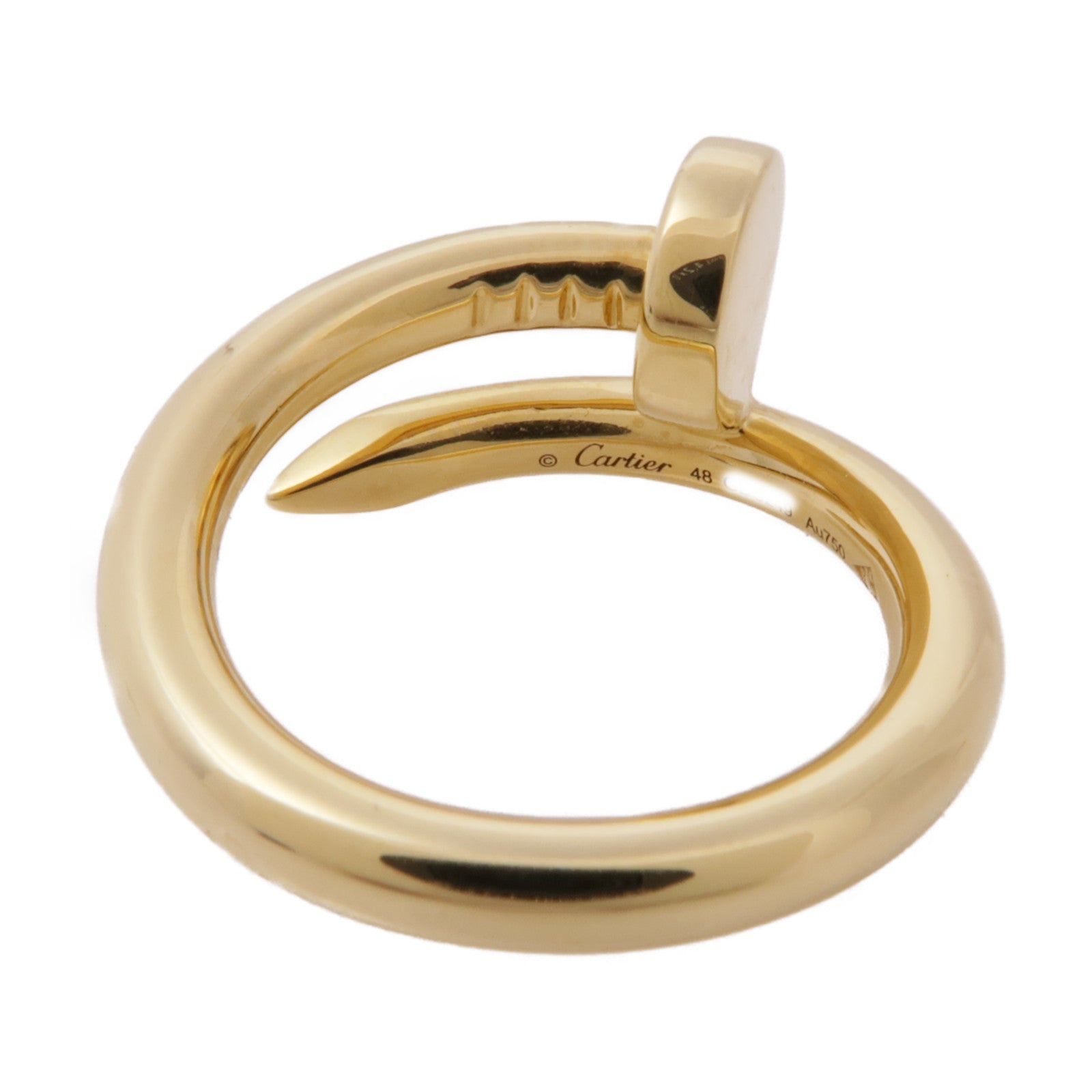 CARTIER 18K黃金Juste Un Clou戒指US#5