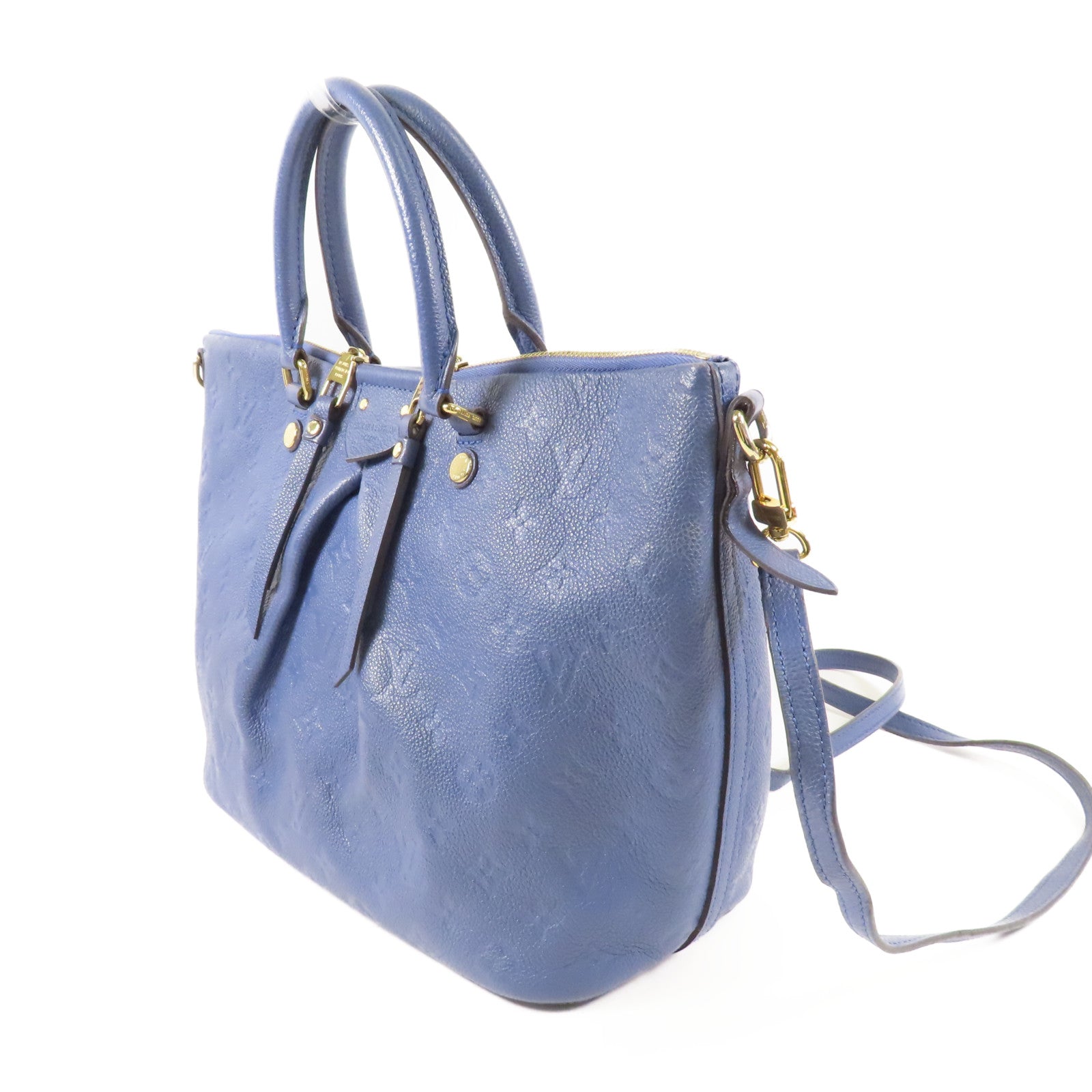 LOUIS VUITTON Monogram Empreinte Mazarine PM金扣手挽肩背兩用袋