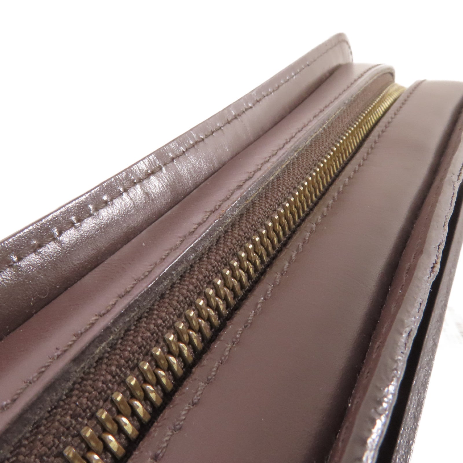 LOUIS VUITTON Damier Ebene Saint Louis Clutch Bag金扣手拿包啡色