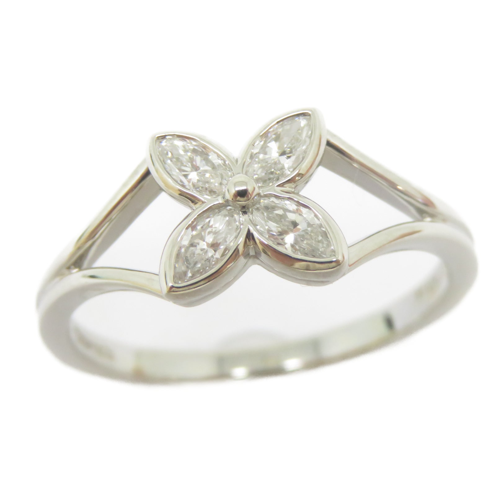 TIFFANY＆CO 【激減優惠】950鉑金Vintage Victoria Marquise Diamond Ring鑽石戒指US#6.5