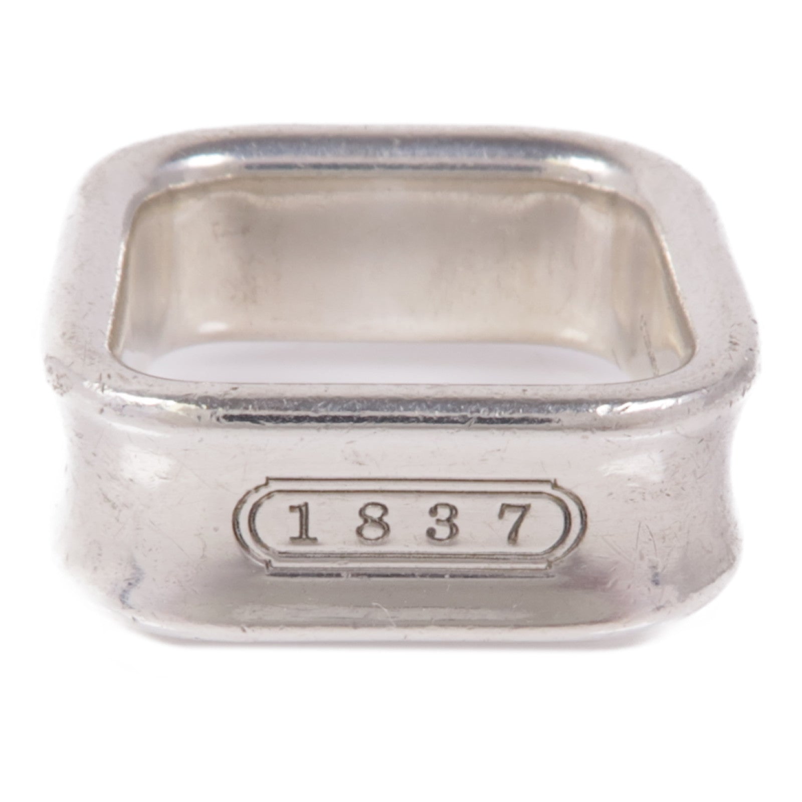 TIFFANY＆CO 925純銀1837 Square Ring戒指US#5.5