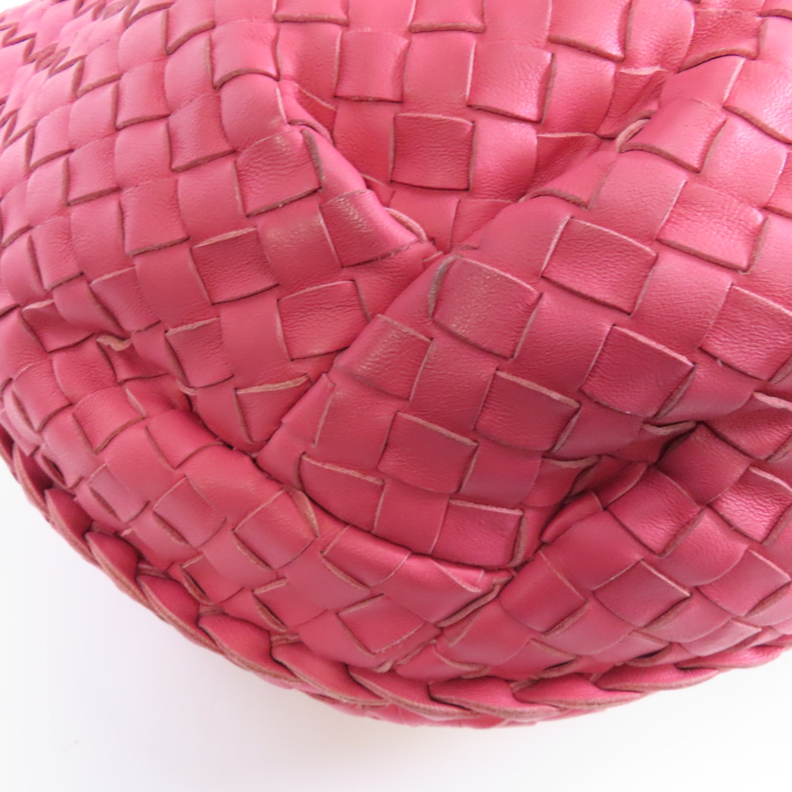BOTTEGA VENETA 皮革Shoulder Bag銀扣肩背袋粉紅色