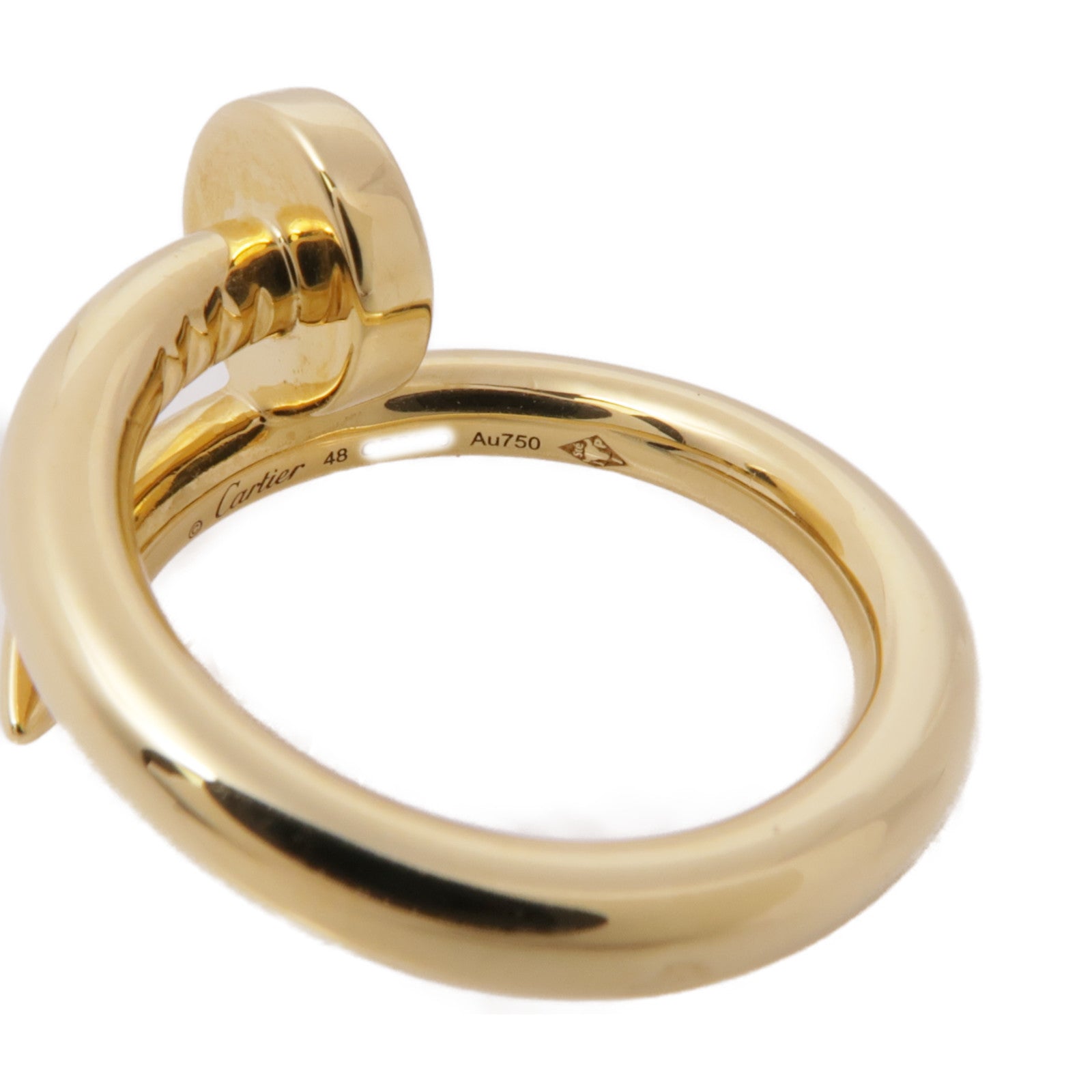 CARTIER 18K黃金Juste Un Clou戒指US#5