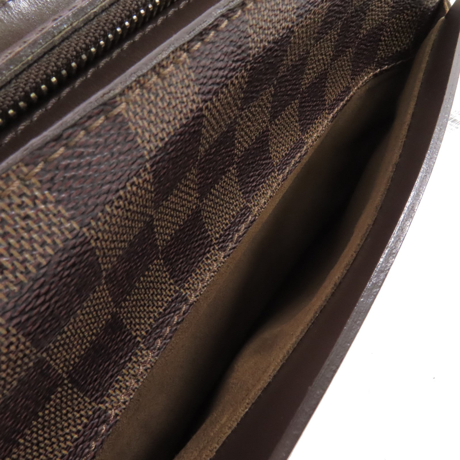 LOUIS VUITTON Damier Ebene Saint Louis Clutch Bag金扣手拿包啡色