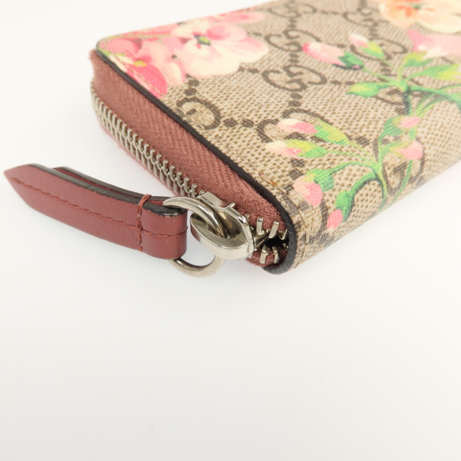 GUCCI 塗層帆布Card Case銀扣卡片套